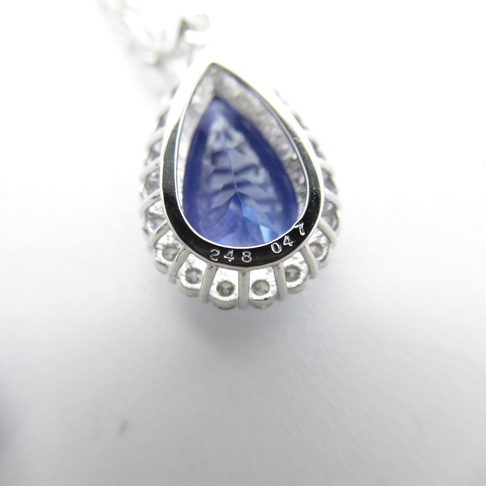 JEWELRY 【激減優惠】PT900鉑金Tanzanite Earrings 2.48ct坦桑石/2.64ct鑽石