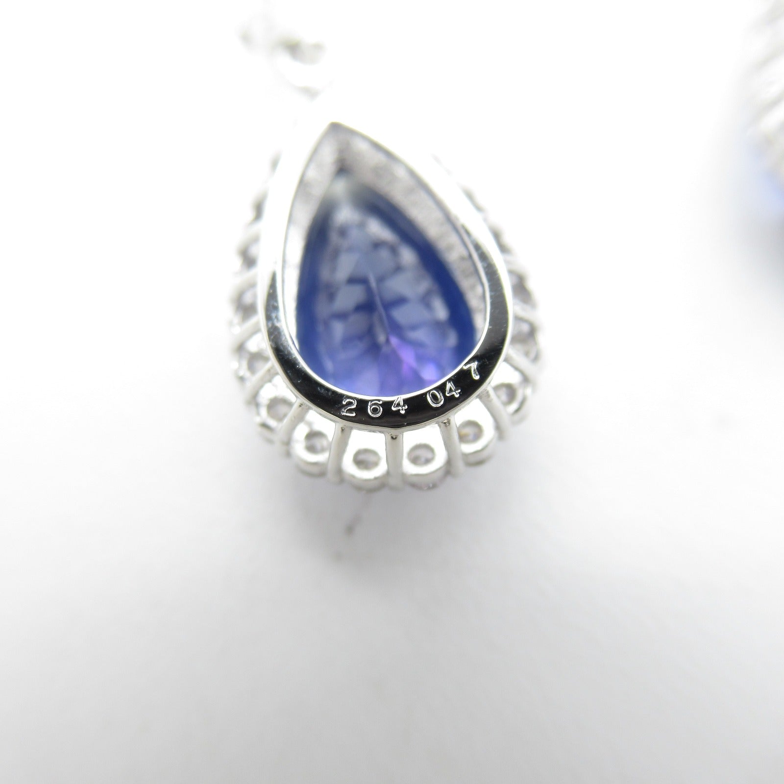 JEWELRY 【激減優惠】PT900鉑金Tanzanite Earrings 2.48ct坦桑石/2.64ct鑽石