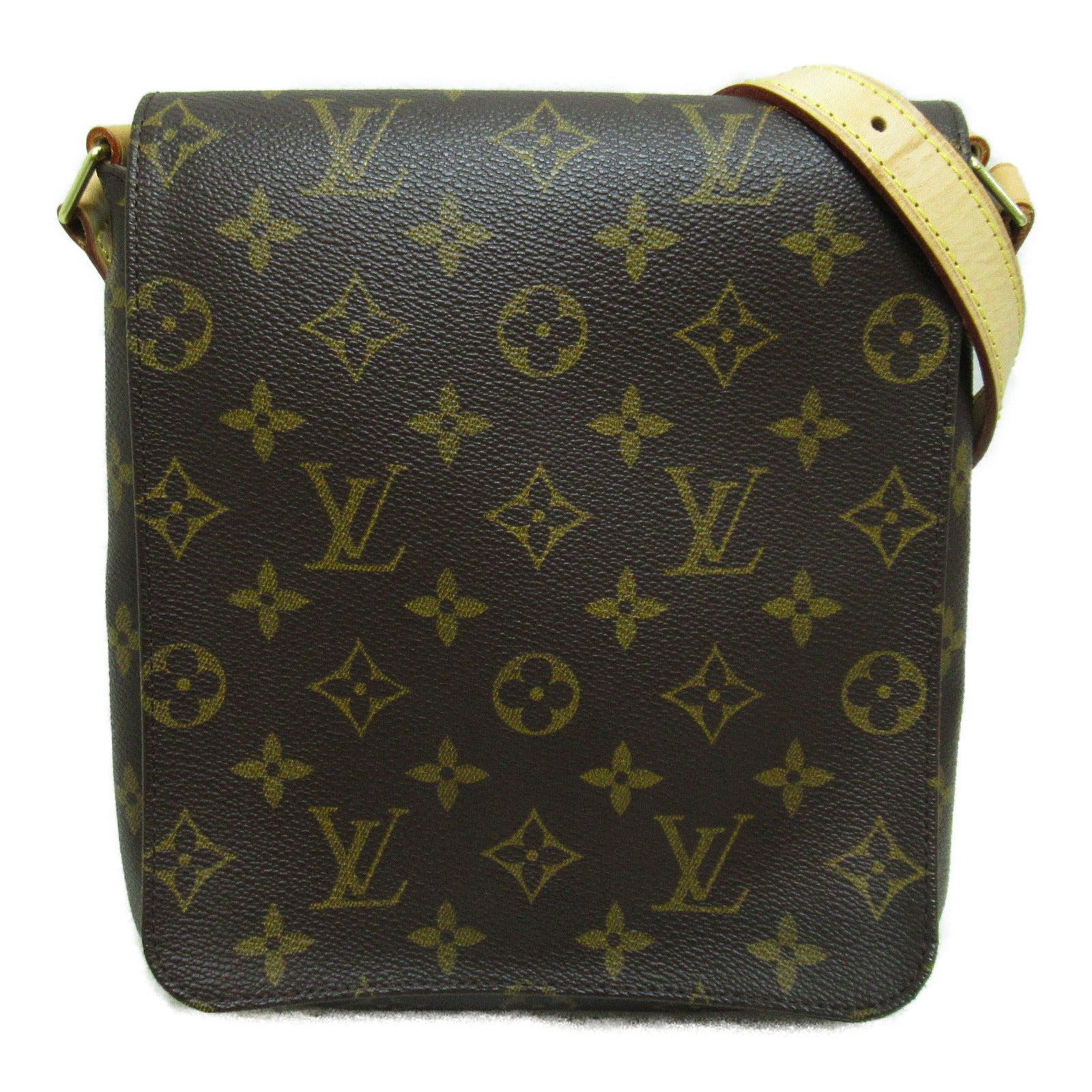 LOUIS VUITTON Monogram Musette Salsa金扣肩背袋啡色