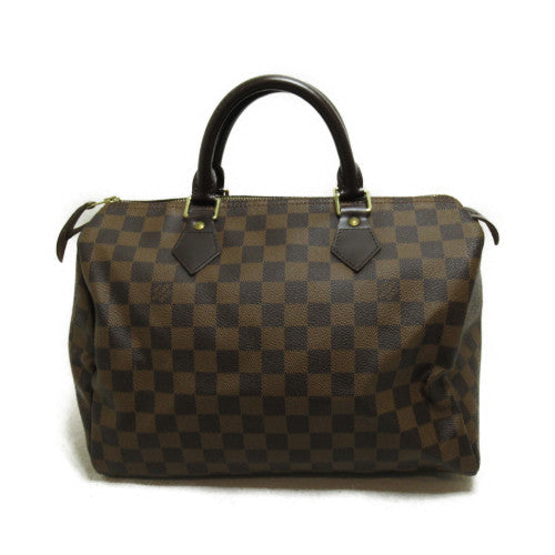 LOUIS VUITTON 【激減優惠】Damier Speedy 30金扣手挽袋棕色