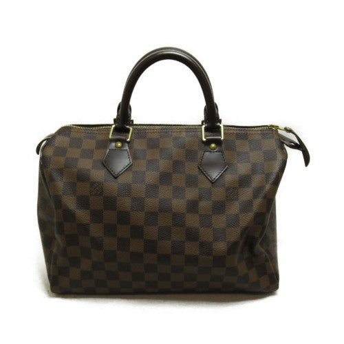 LOUIS VUITTON 【激減優惠】Damier Speedy 30金扣手挽袋棕色