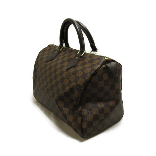 LOUIS VUITTON 【激減優惠】Damier Speedy 30金扣手挽袋棕色