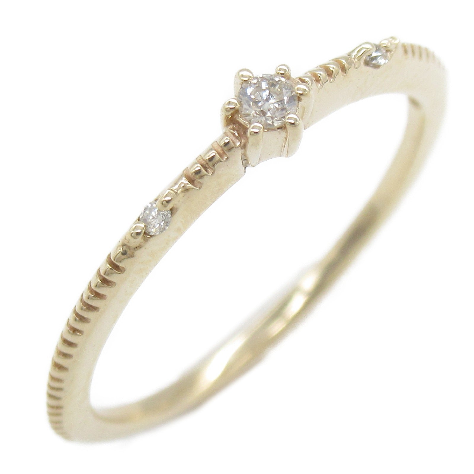 JEWELRY 10K玫瑰金Diamond Ring 0.04ct鑽石戒指US#5.25
