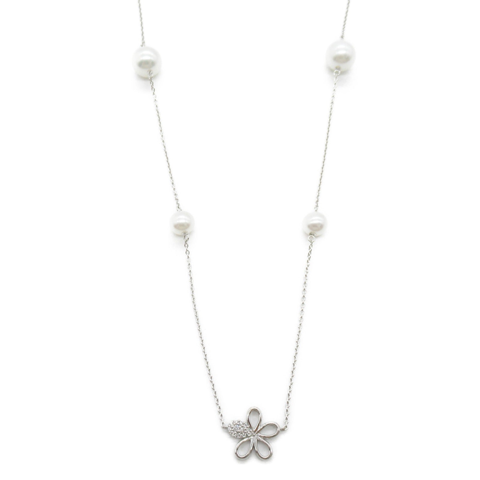 Ponte Vecchio 【激減優惠】18K白金Multicolor Diamond Necklace 0.17ct鑽石項鍊