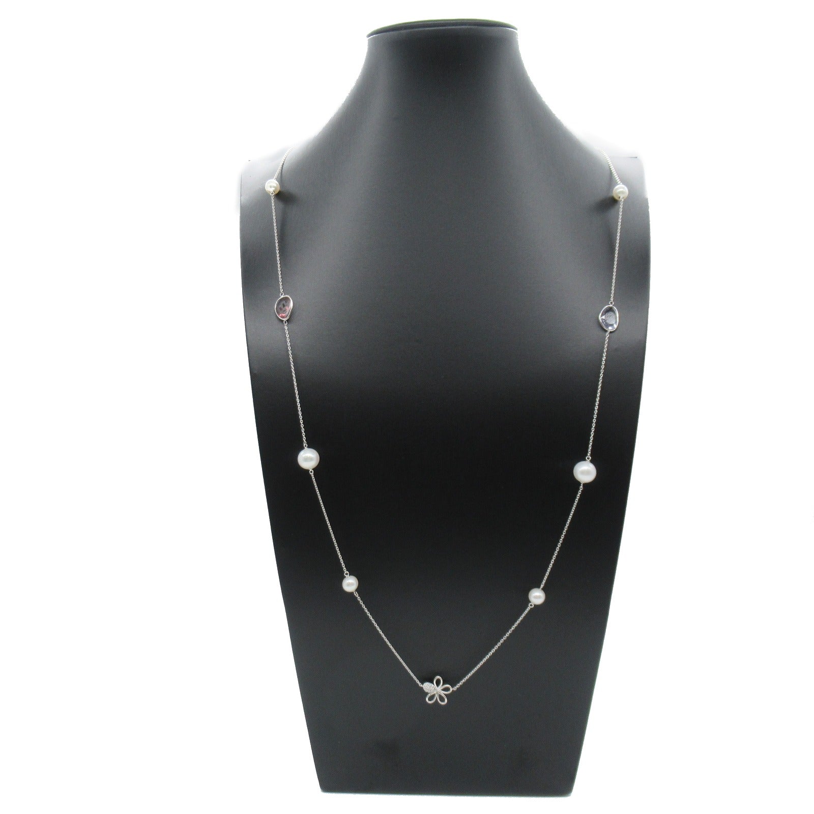 Ponte Vecchio 【激減優惠】18K白金Multicolor Diamond Necklace 0.17ct鑽石項鍊
