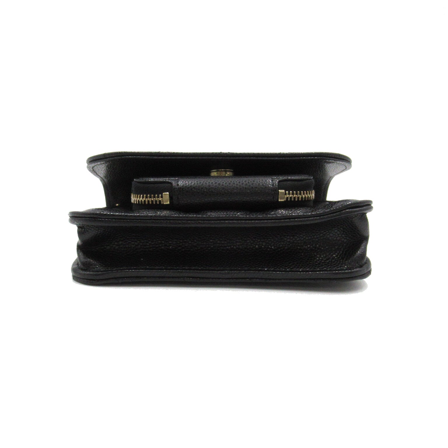 CHANEL 【激減優惠】菱格Caviar皮革Affinity Mini Chain Shoulder Bag金扣手挽肩背兩用袋黑色