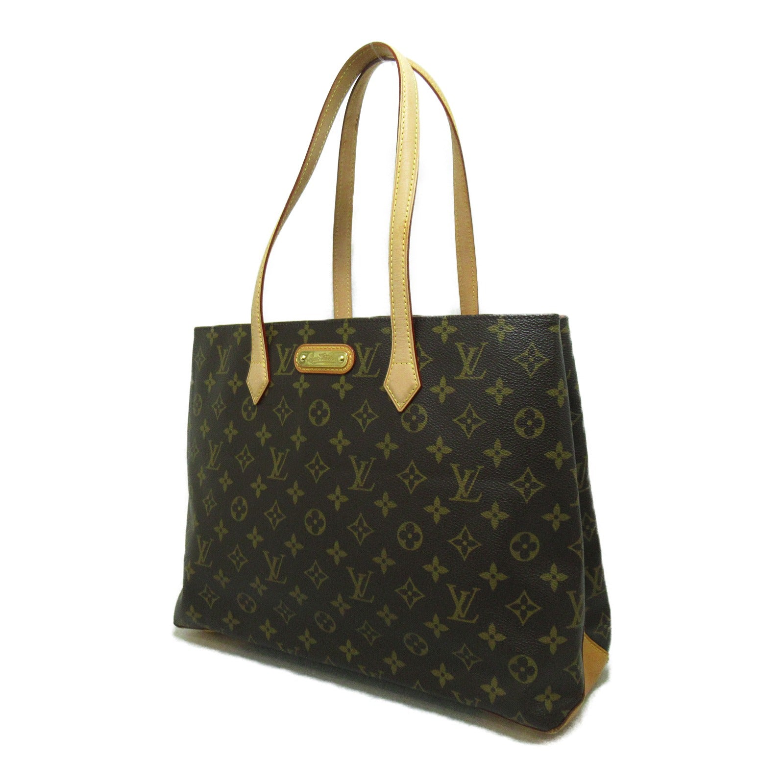 LOUIS VUITTON Monogram Wilscher MM手挽袋/肩背袋啡色