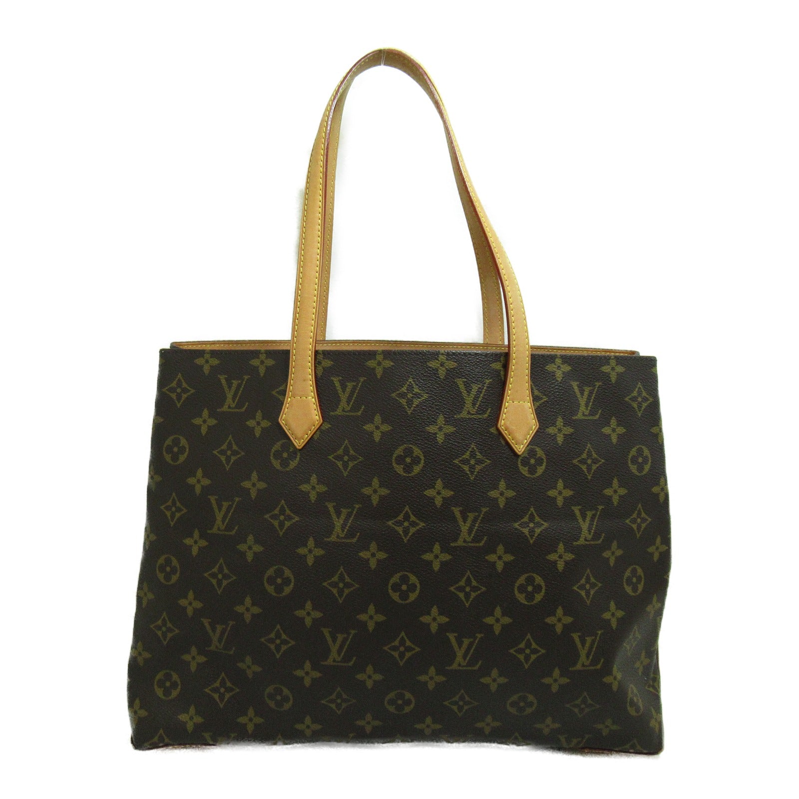 LOUIS VUITTON Monogram Wilscher MM手挽袋/肩背袋啡色