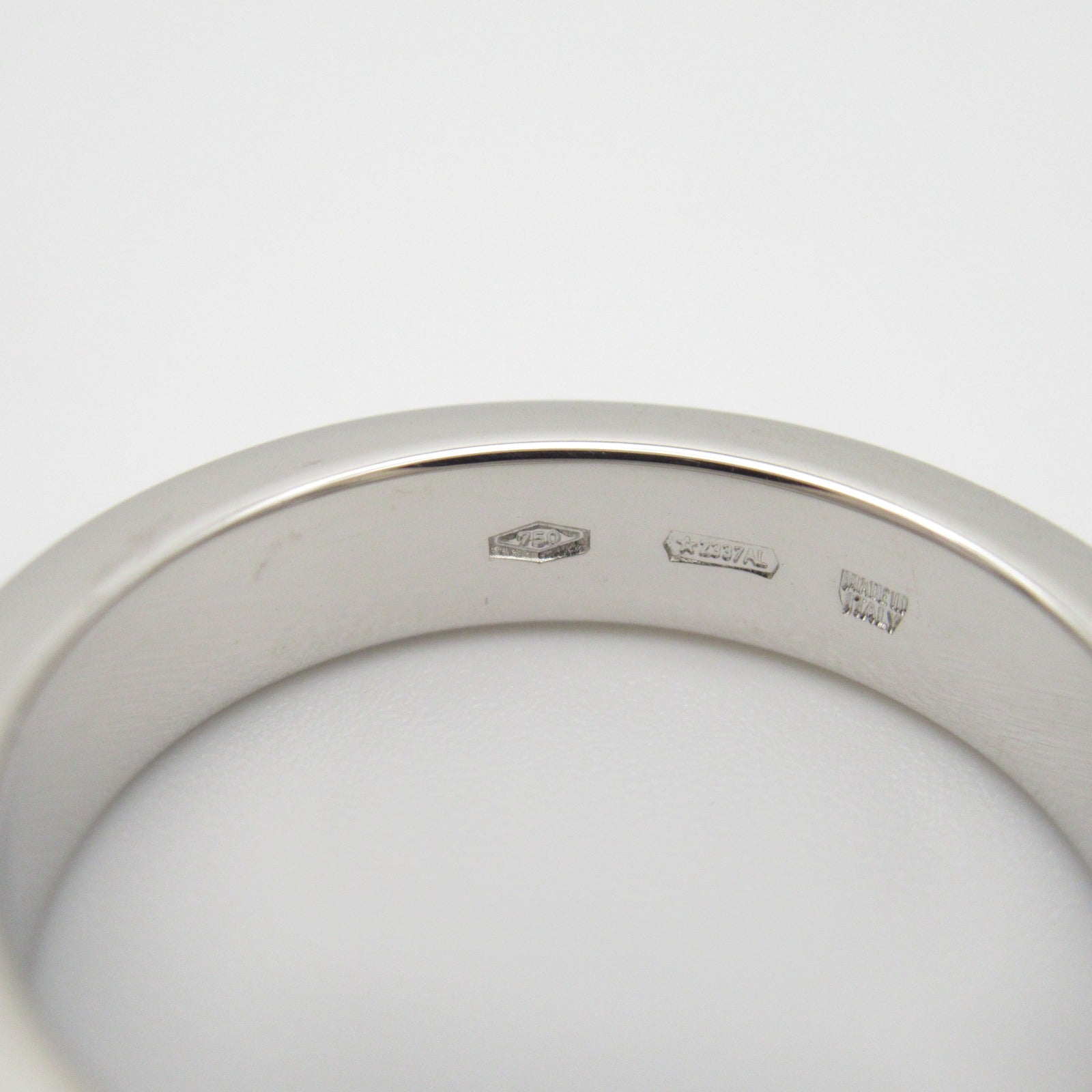 BVLGARI 18K白金Double Logo 1p Diamond Ring鑽石戒指US#5.75