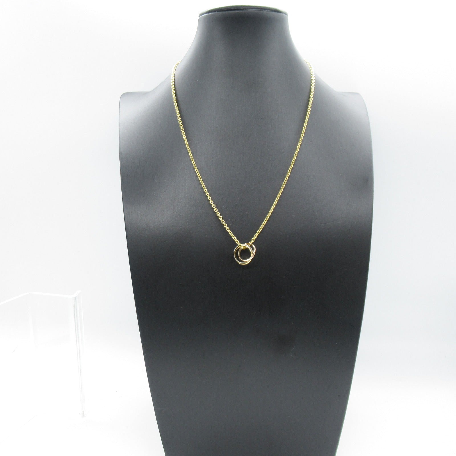 CARTIER 18K白金/黃金Baby Trinity Necklace項鍊#42cm
