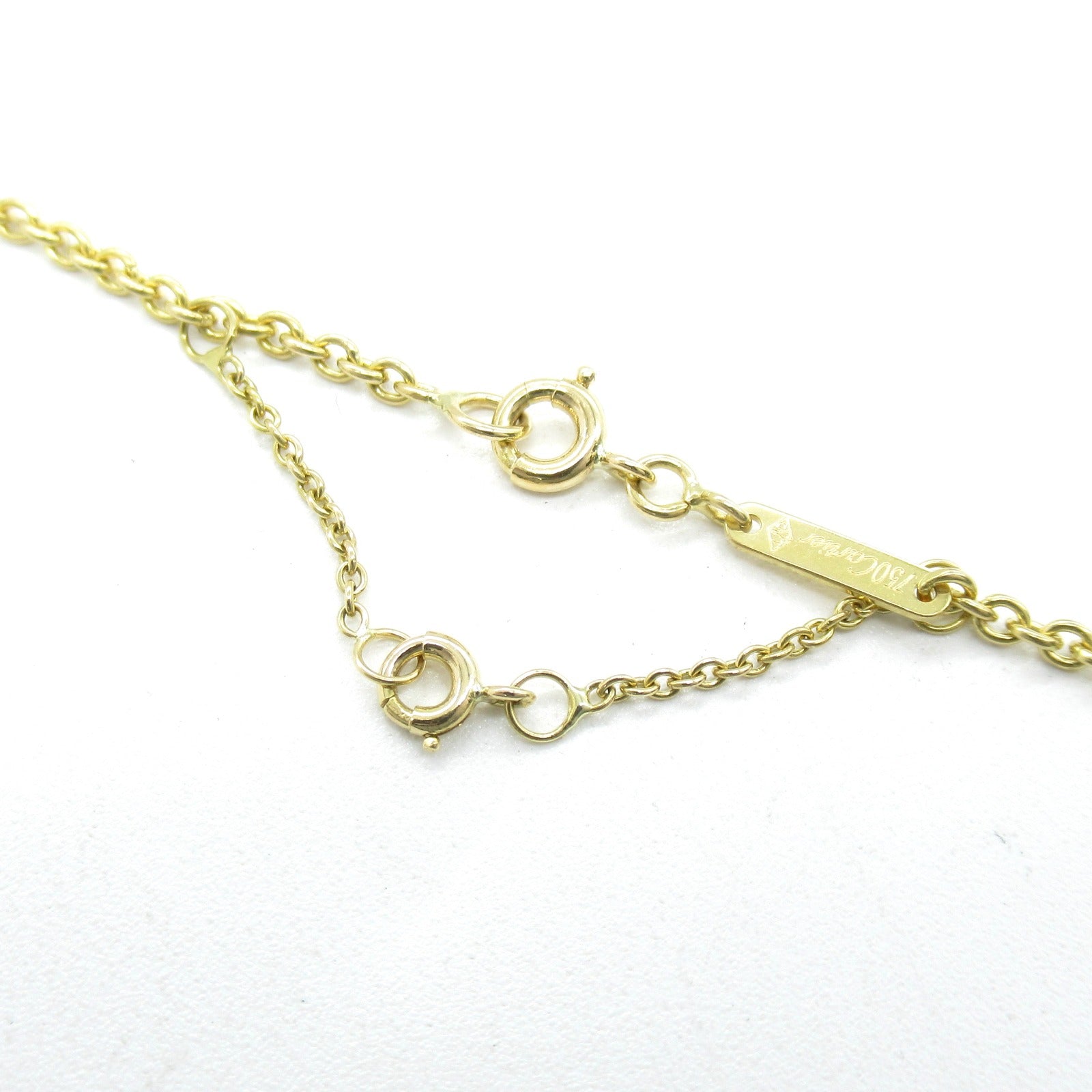 CARTIER 18K白金/黃金Baby Trinity Necklace項鍊#42cm