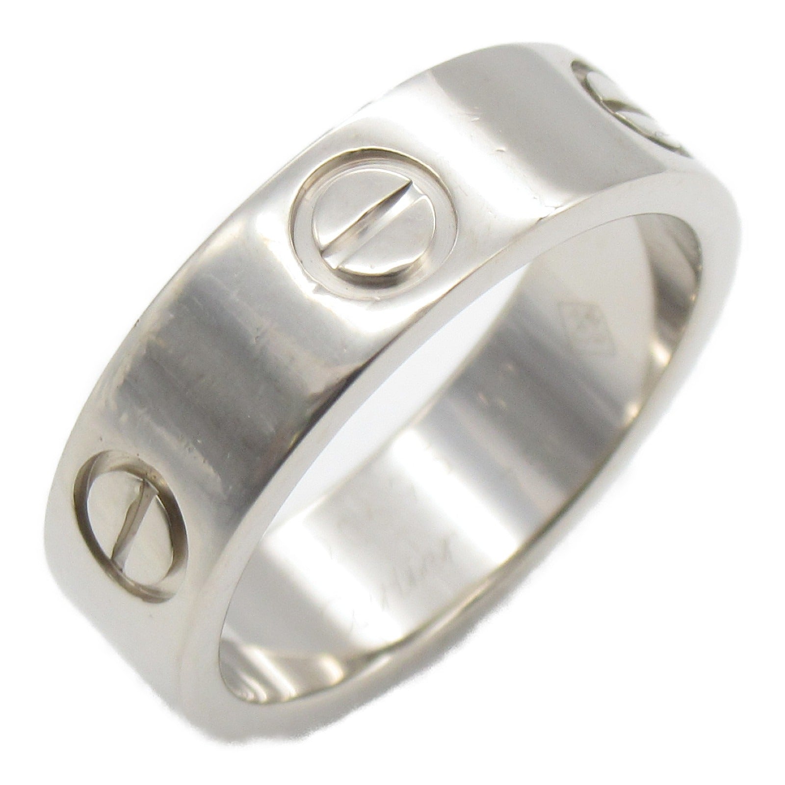 CARTIER 18K白金Love Ring戒指US#6/Cartier#52