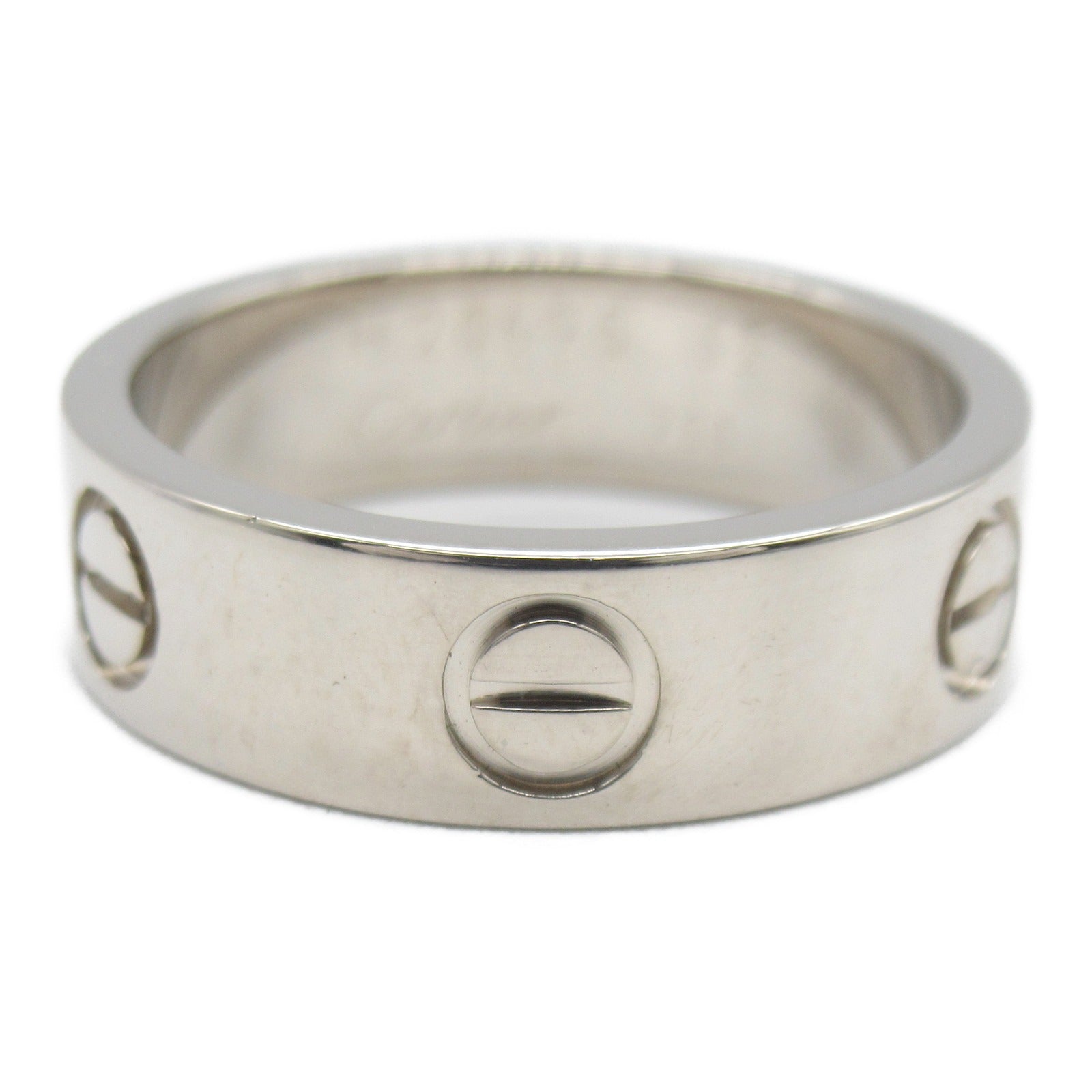 CARTIER 18K白金Love Ring戒指US#6/Cartier#52