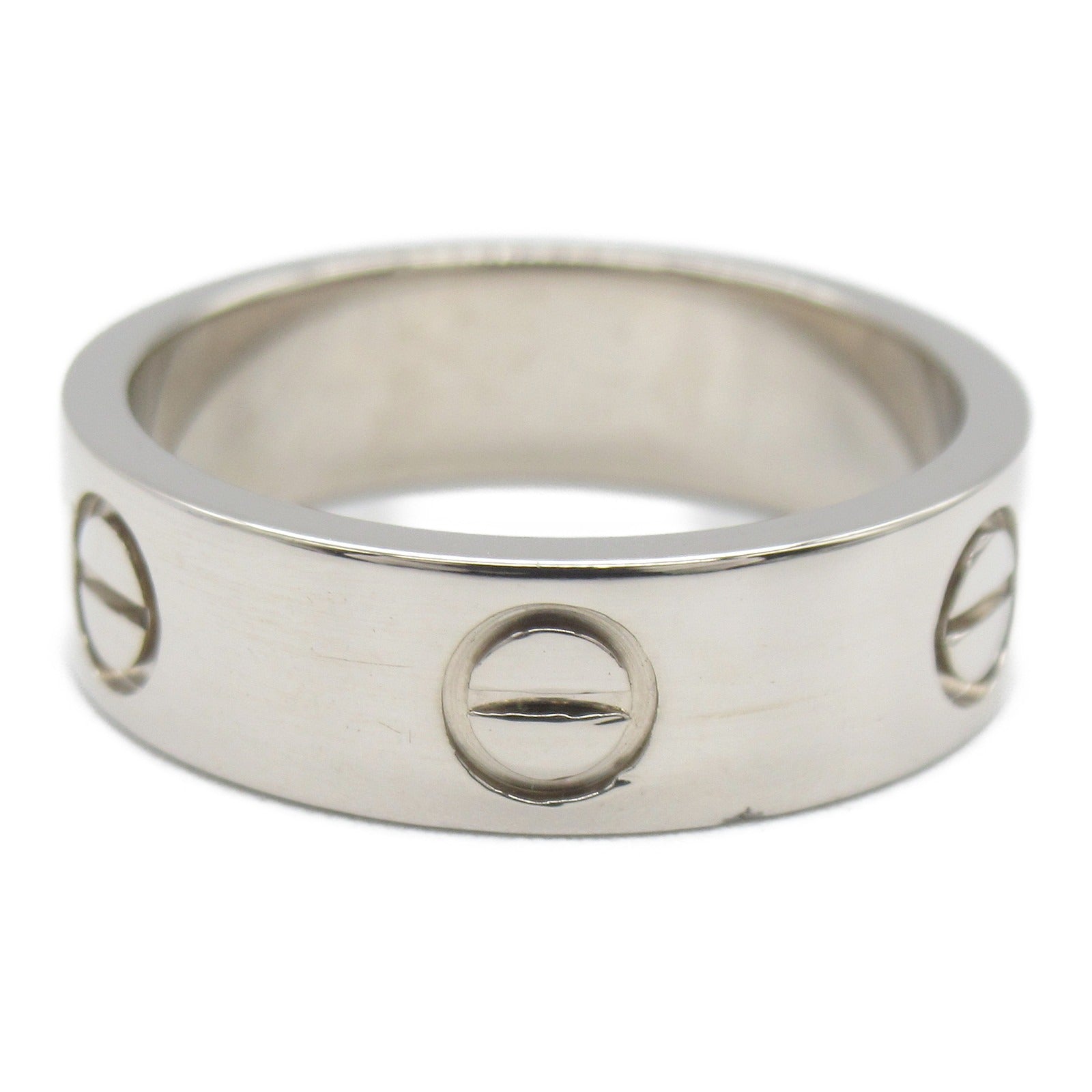 CARTIER 18K白金Love Ring戒指US#6/Cartier#52