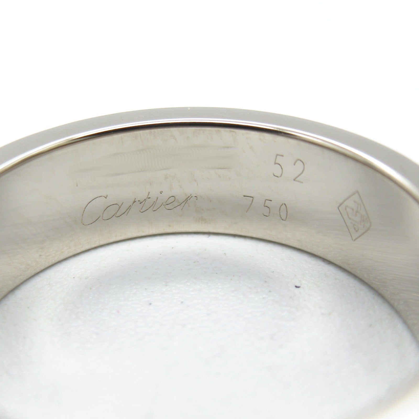 CARTIER 18K白金Love Ring戒指US#6/Cartier#52