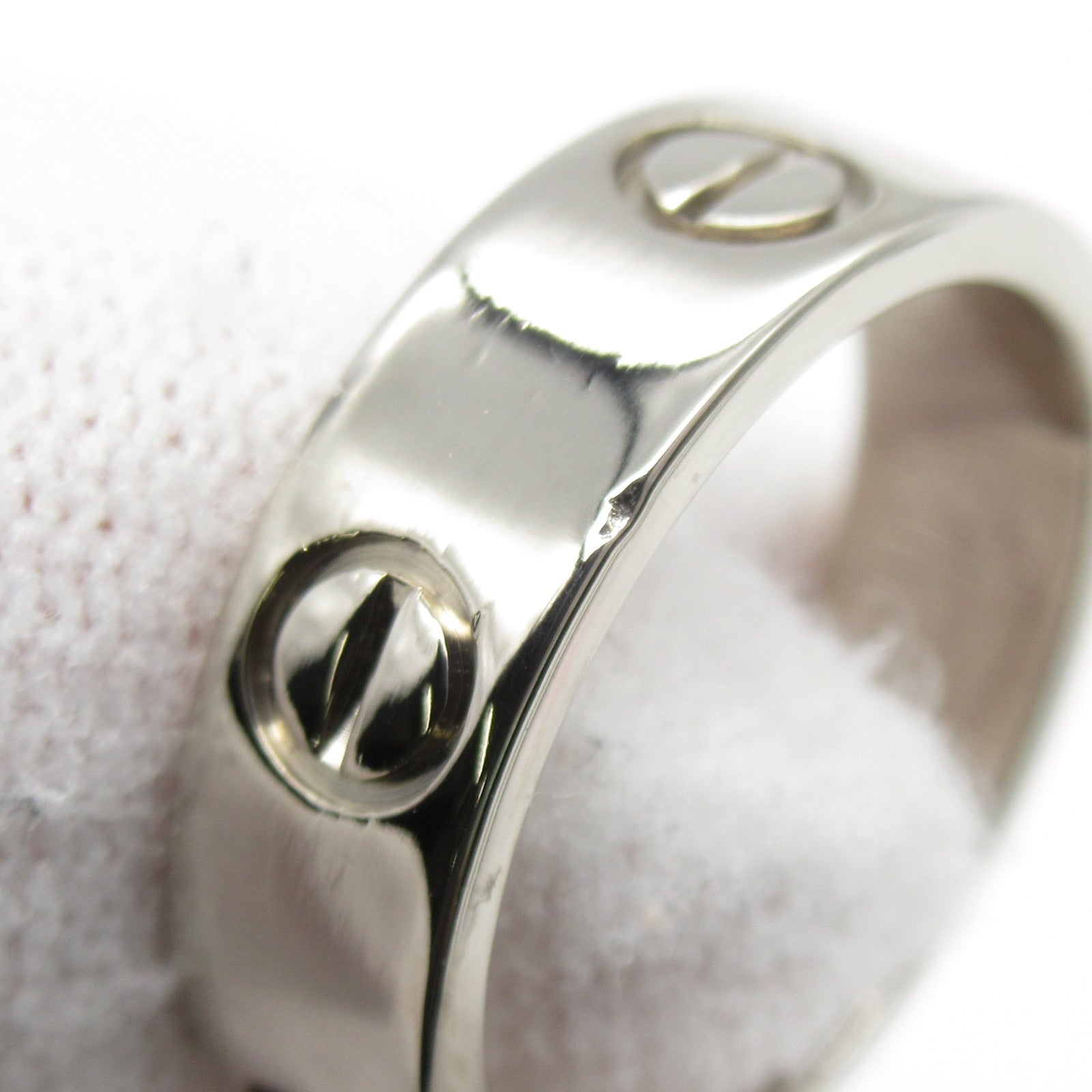 CARTIER 18K白金Love Ring戒指US#6/Cartier#52