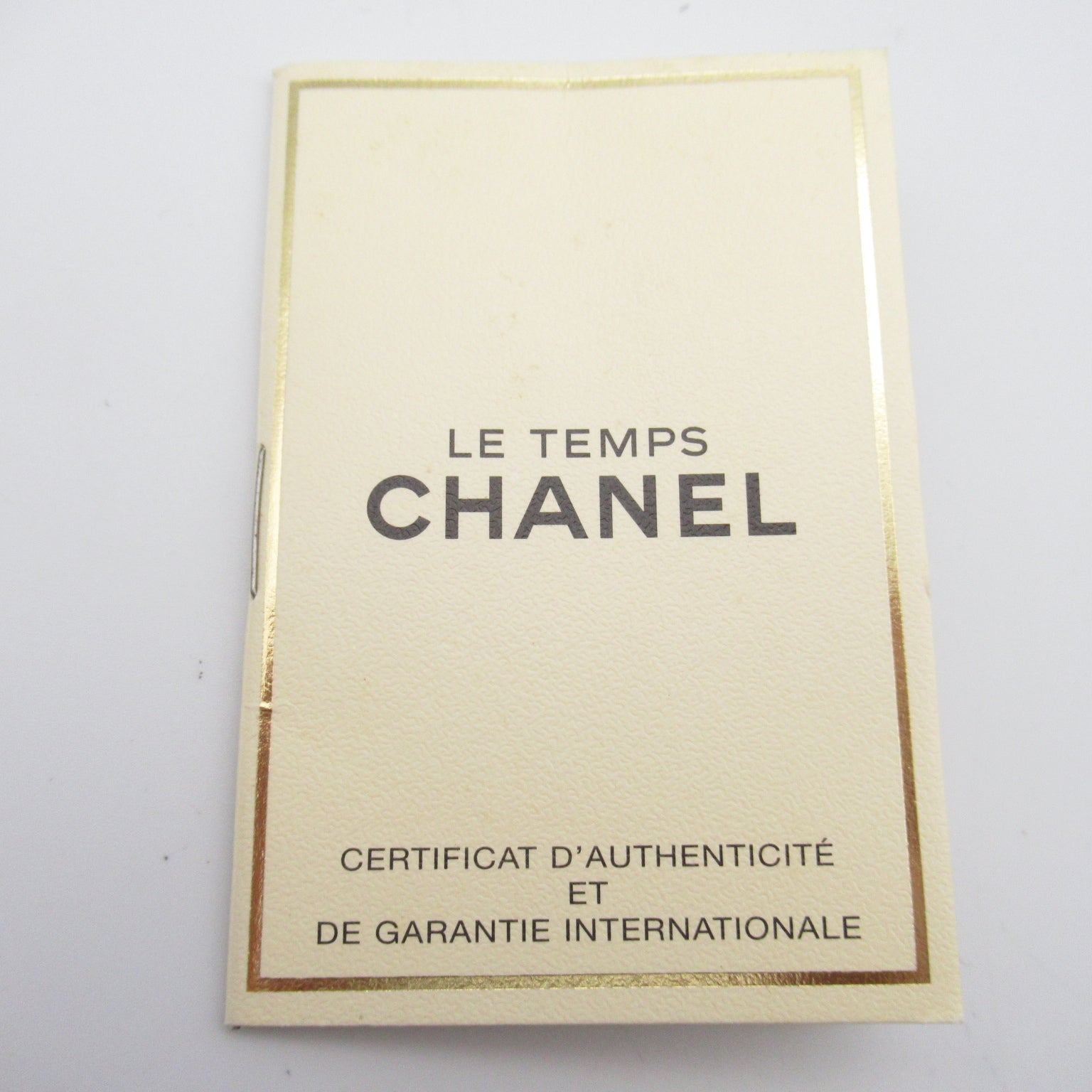 CHANEL Premiere L鍍金/皮革帶手錶石英機芯黑色