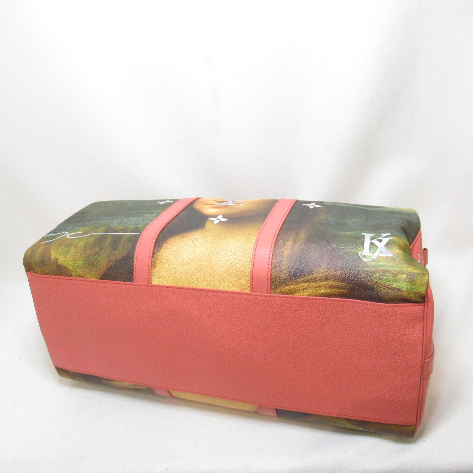 LOUIS VUITTON 【激減優惠】Masters Collection Keepall 50 Bandouliere波士頓包/肩背袋粉紅色