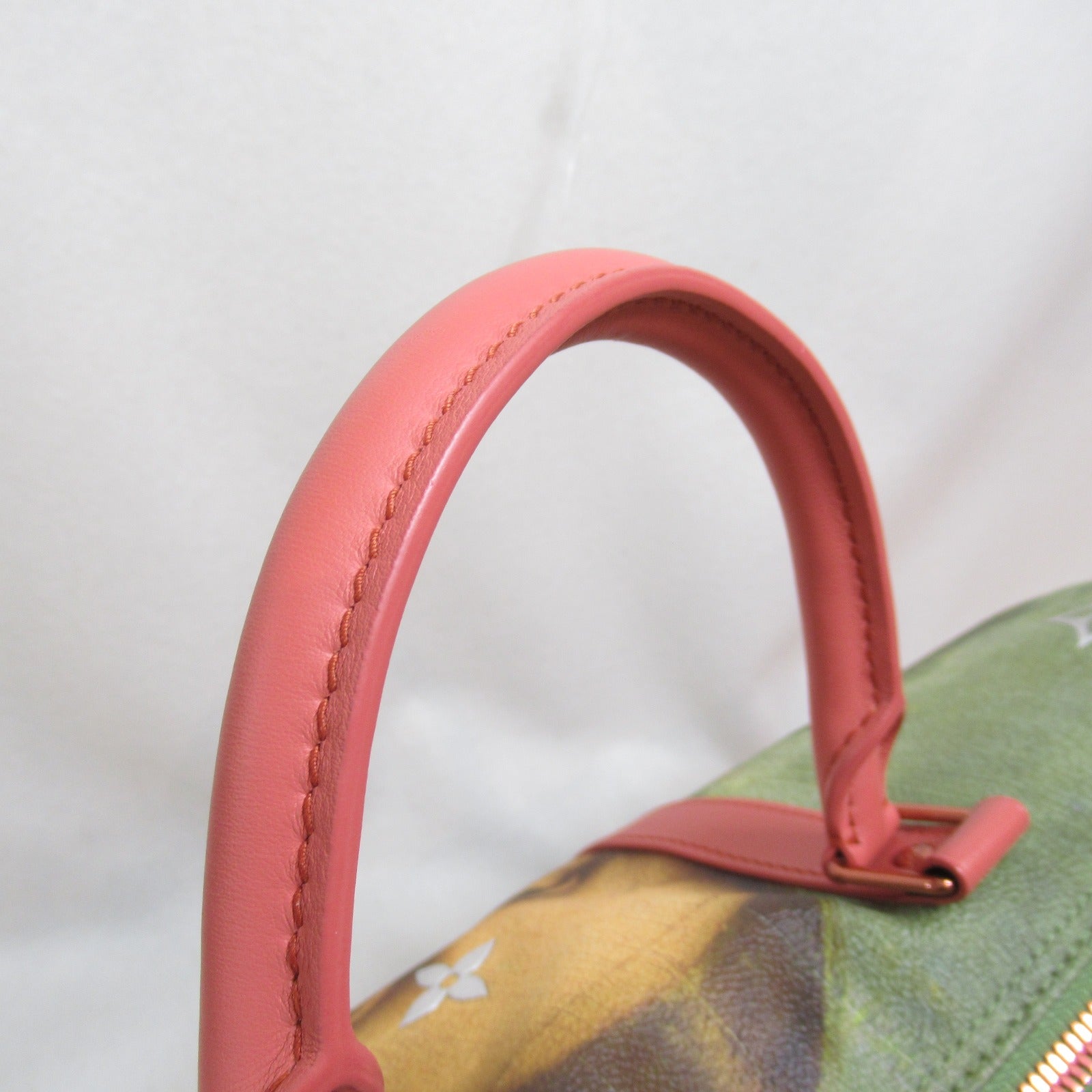 LOUIS VUITTON 【激減優惠】Masters Collection Keepall 50 Bandouliere波士頓包/肩背袋粉紅色