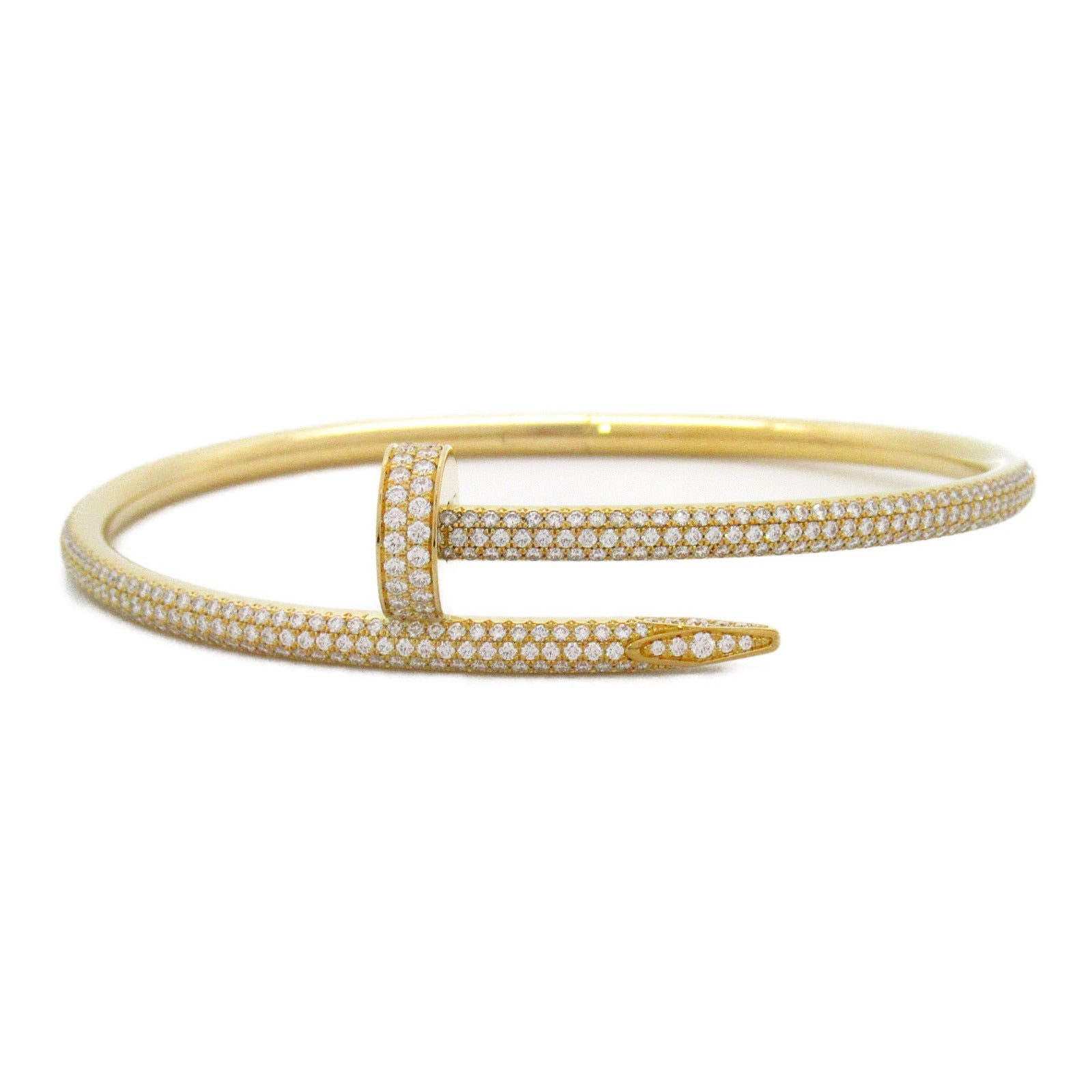 CARTIER 【激減優惠】18K黃金Just Ankle Bangle鑽石手鐲