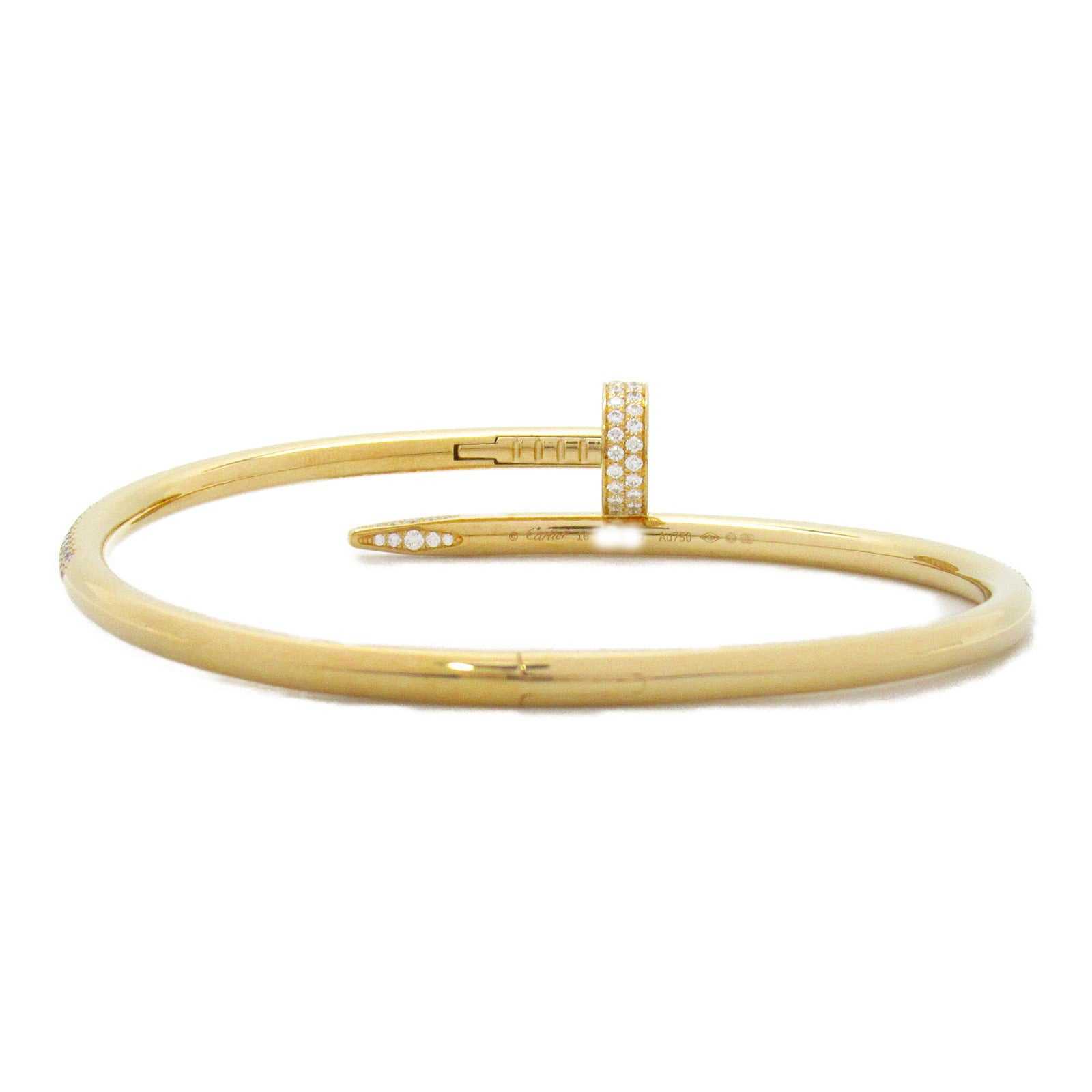 CARTIER 【激減優惠】18K黃金Just Ankle Bangle鑽石手鐲