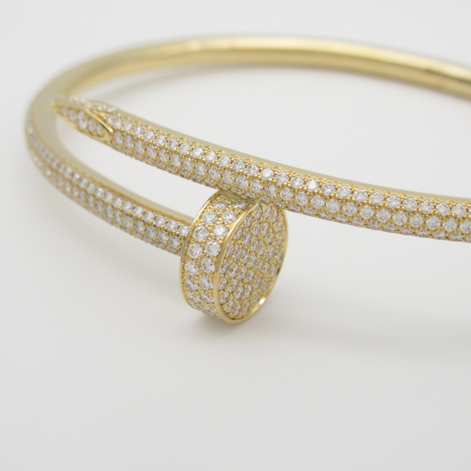CARTIER 【激減優惠】18K黃金Just Ankle Bangle鑽石手鐲