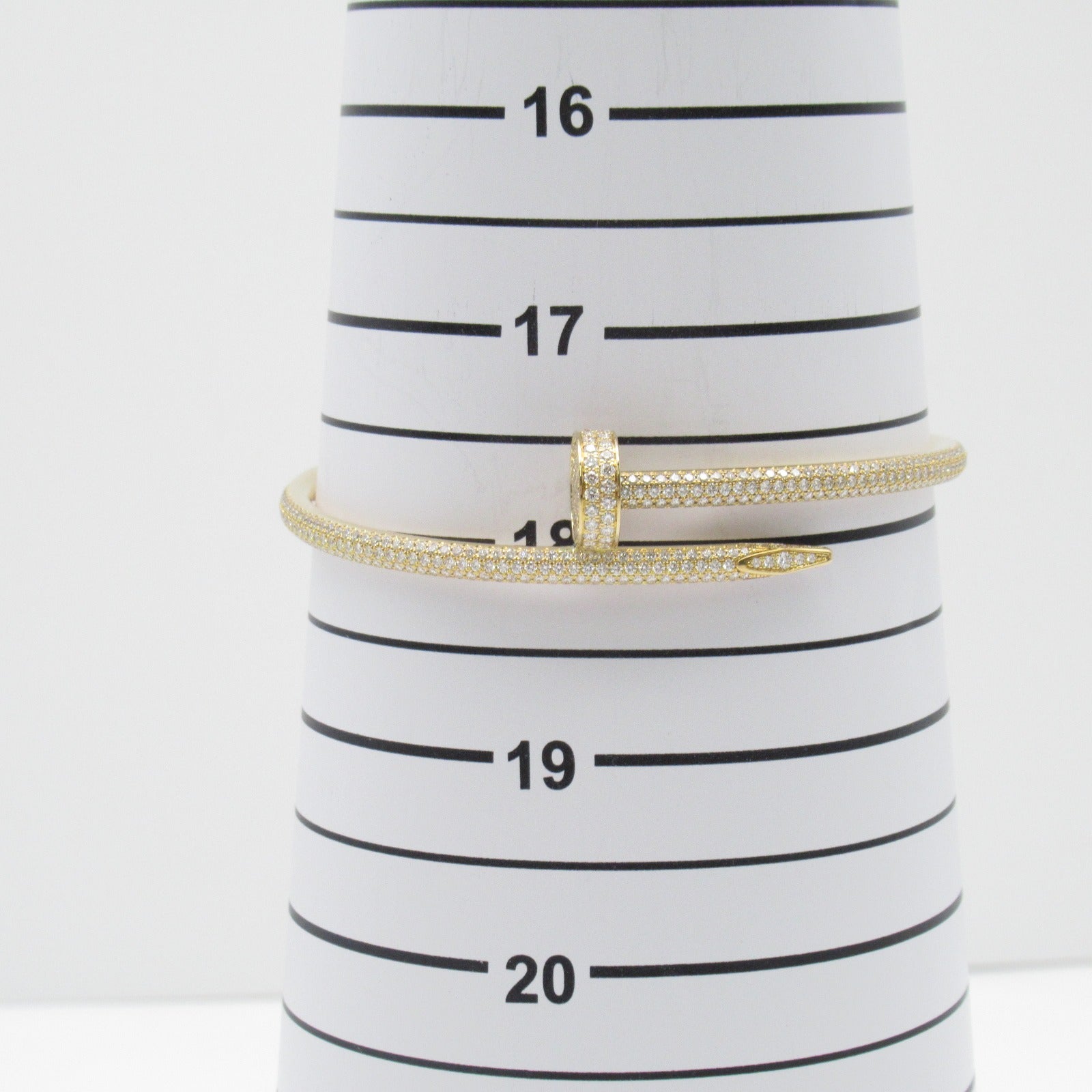 CARTIER 【激減優惠】18K黃金Just Ankle Bangle鑽石手鐲