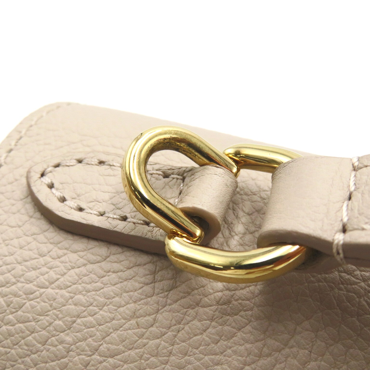 LOUIS VUITTON 【激減優惠】牛皮皮革2 Way Shoulder Bag Handbag金扣手挽肩背兩用袋米色