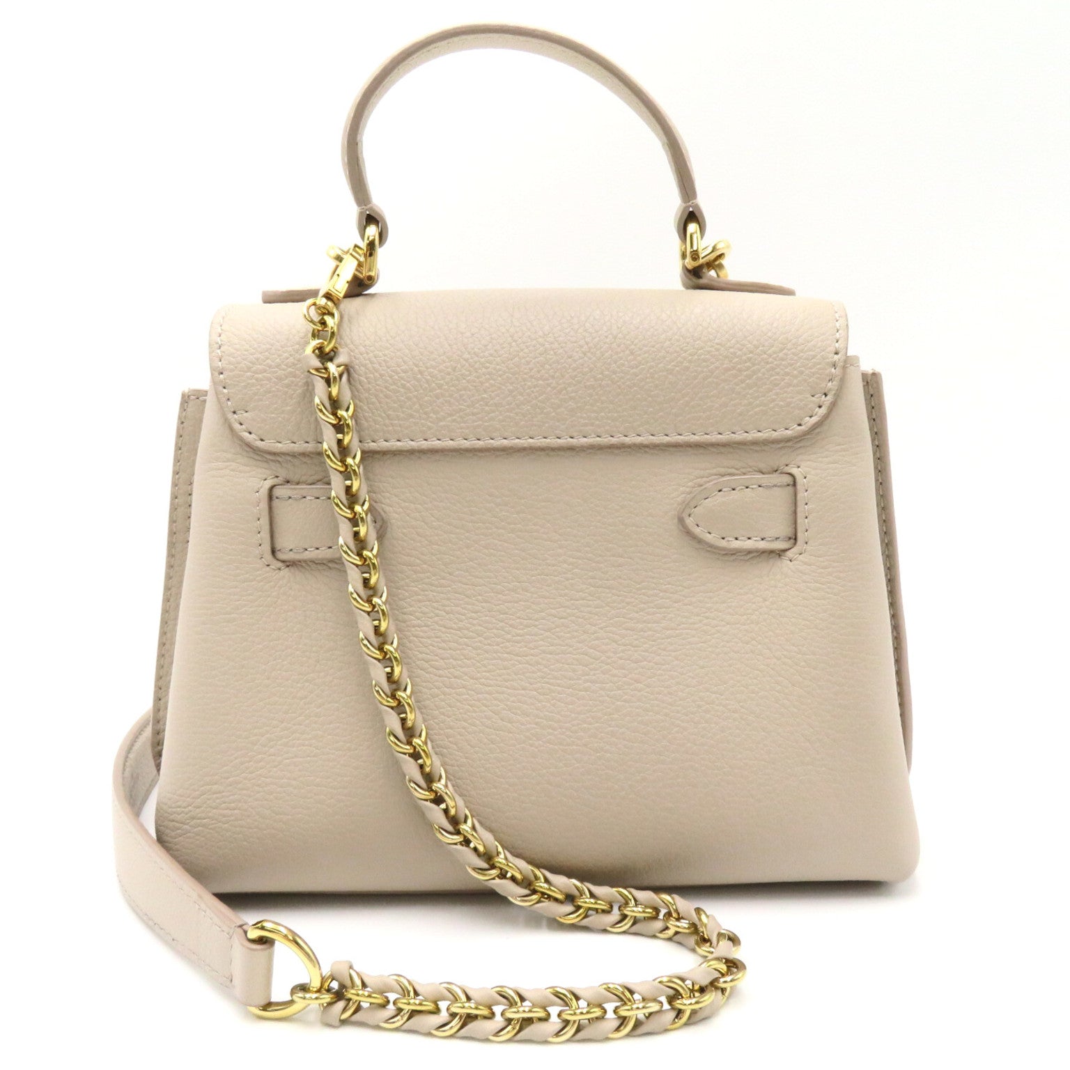 LOUIS VUITTON 【激減優惠】牛皮皮革2 Way Shoulder Bag Handbag金扣手挽肩背兩用袋米色