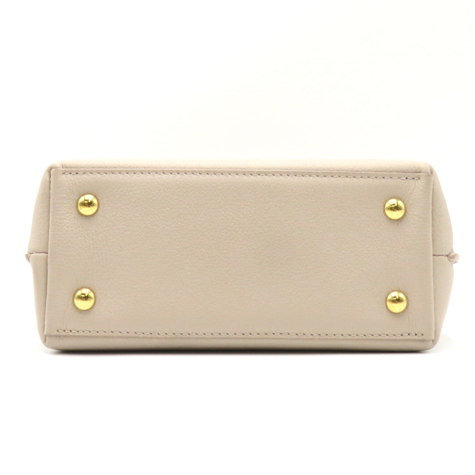LOUIS VUITTON 【激減優惠】牛皮皮革2 Way Shoulder Bag Handbag金扣手挽肩背兩用袋米色