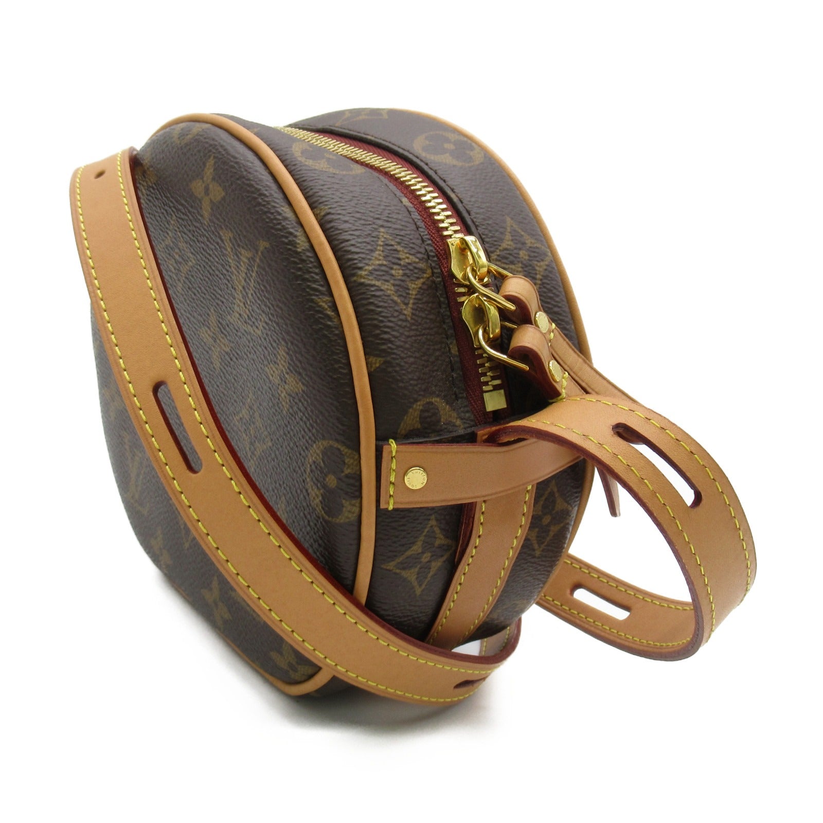 LOUIS VUITTON Monogram Boite Chapeau Souple PM Shoulder Bag金扣肩背袋啡色