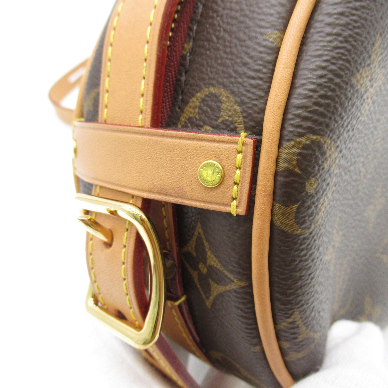 LOUIS VUITTON Monogram Boite Chapeau Souple PM Shoulder Bag金扣肩背袋啡色