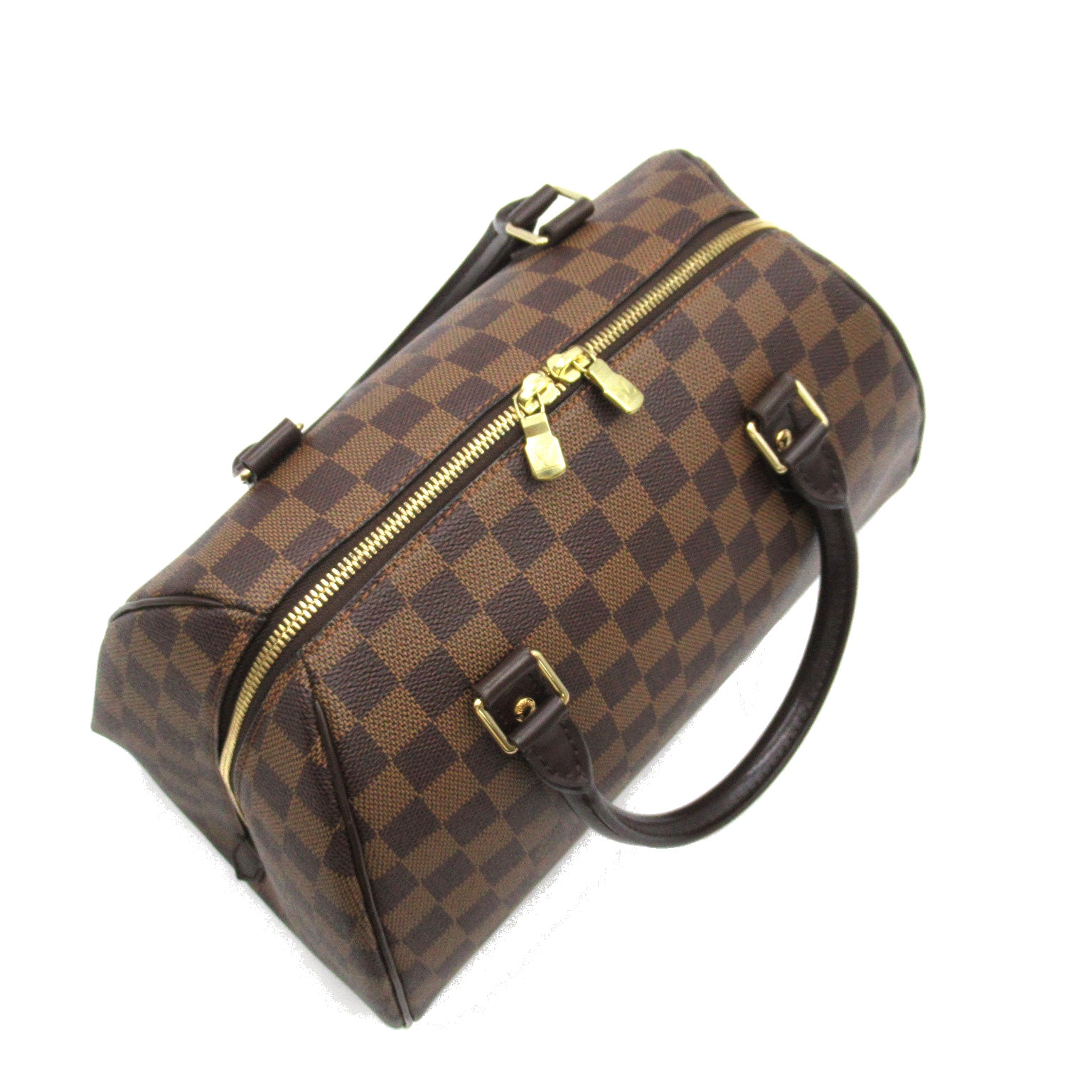 LOUIS VUITTON **【激減優惠】Damier Ribera MM金扣手挽袋啡色