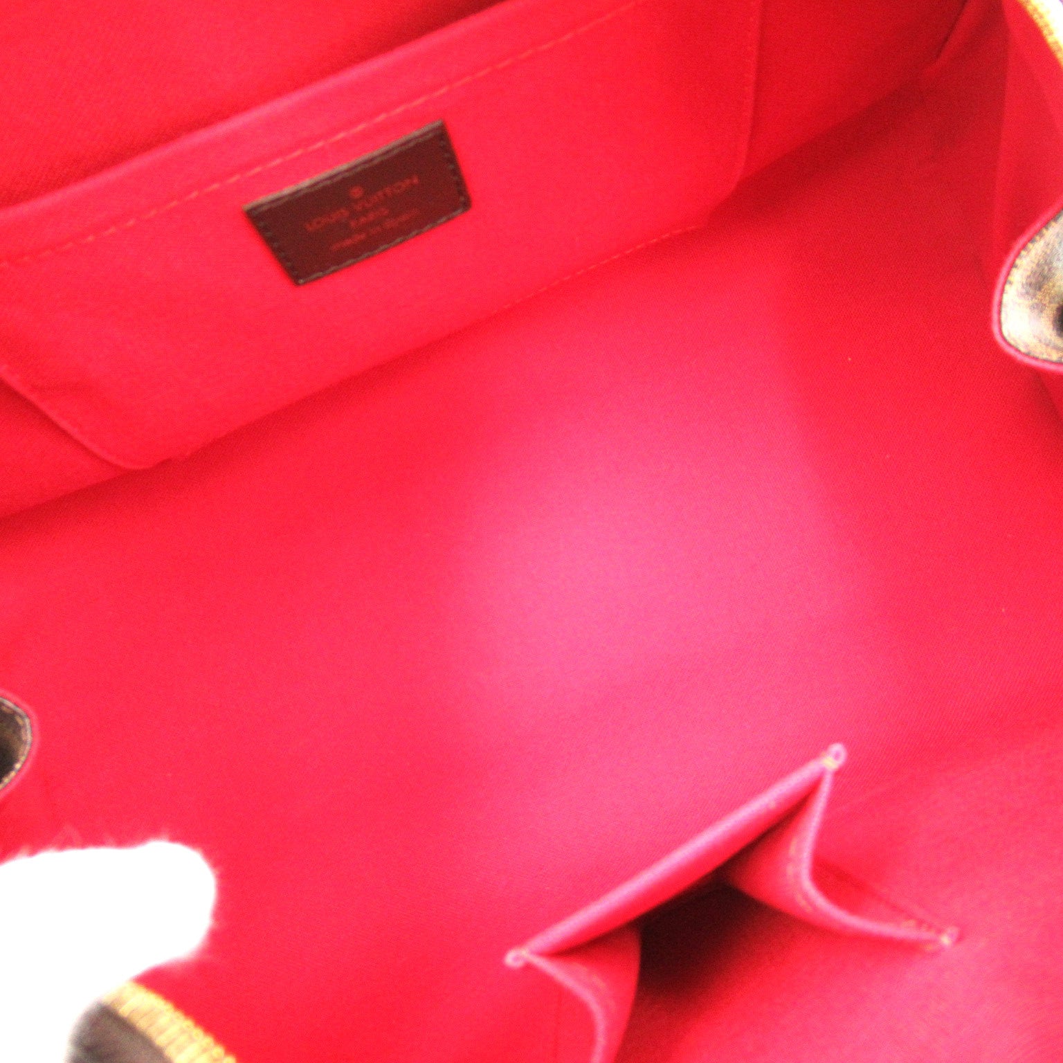 LOUIS VUITTON **【激減優惠】Damier Ribera MM金扣手挽袋啡色