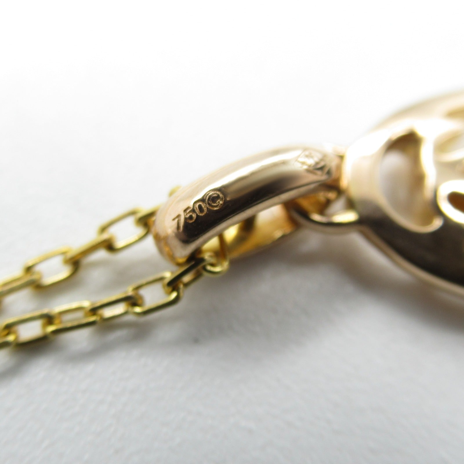 CARTIER 18K玫瑰金Double C Necklace鑽石項鍊