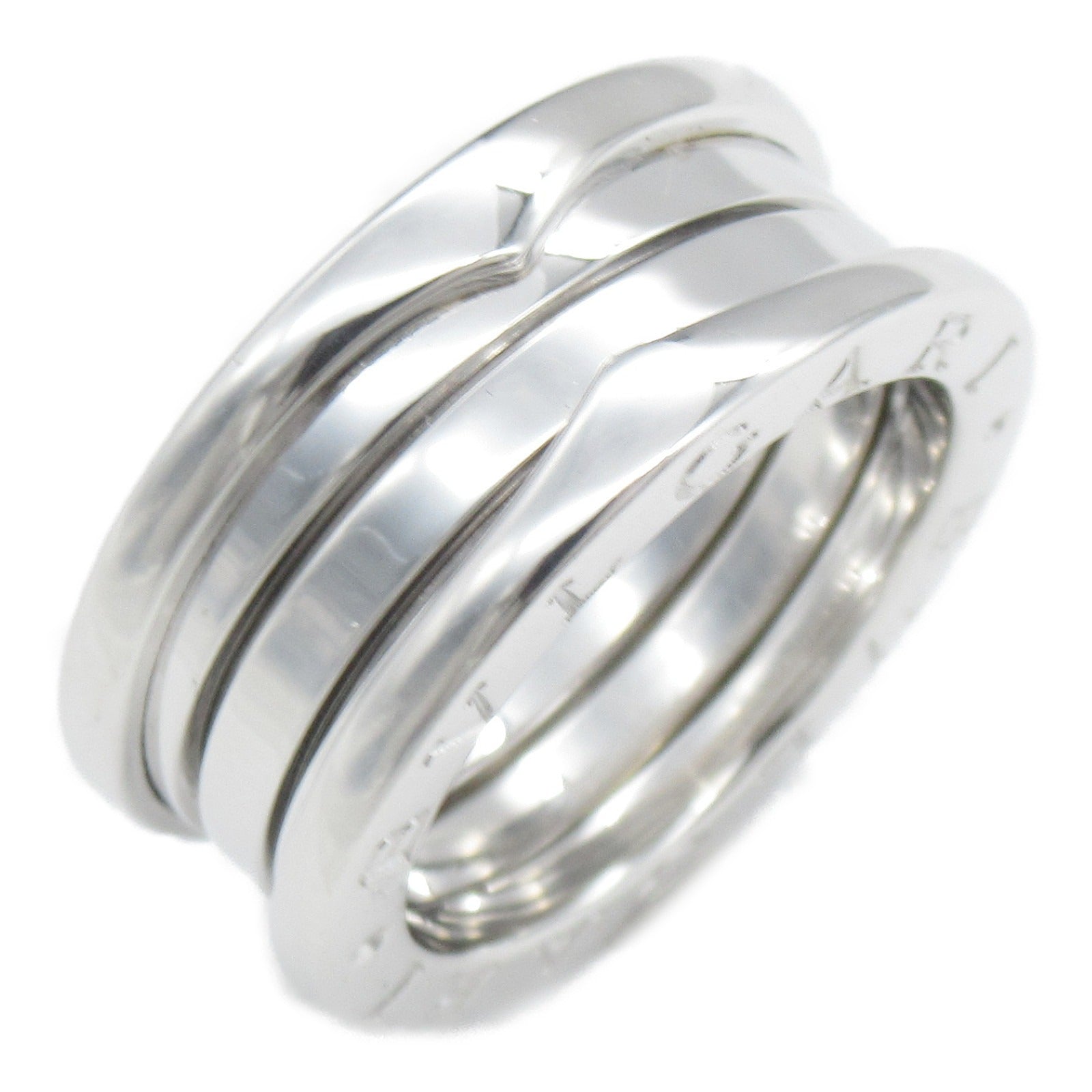 BVLGARI 18K白金B-zero 1 3 Band Ring戒指US#5.25/Bvlgari#51