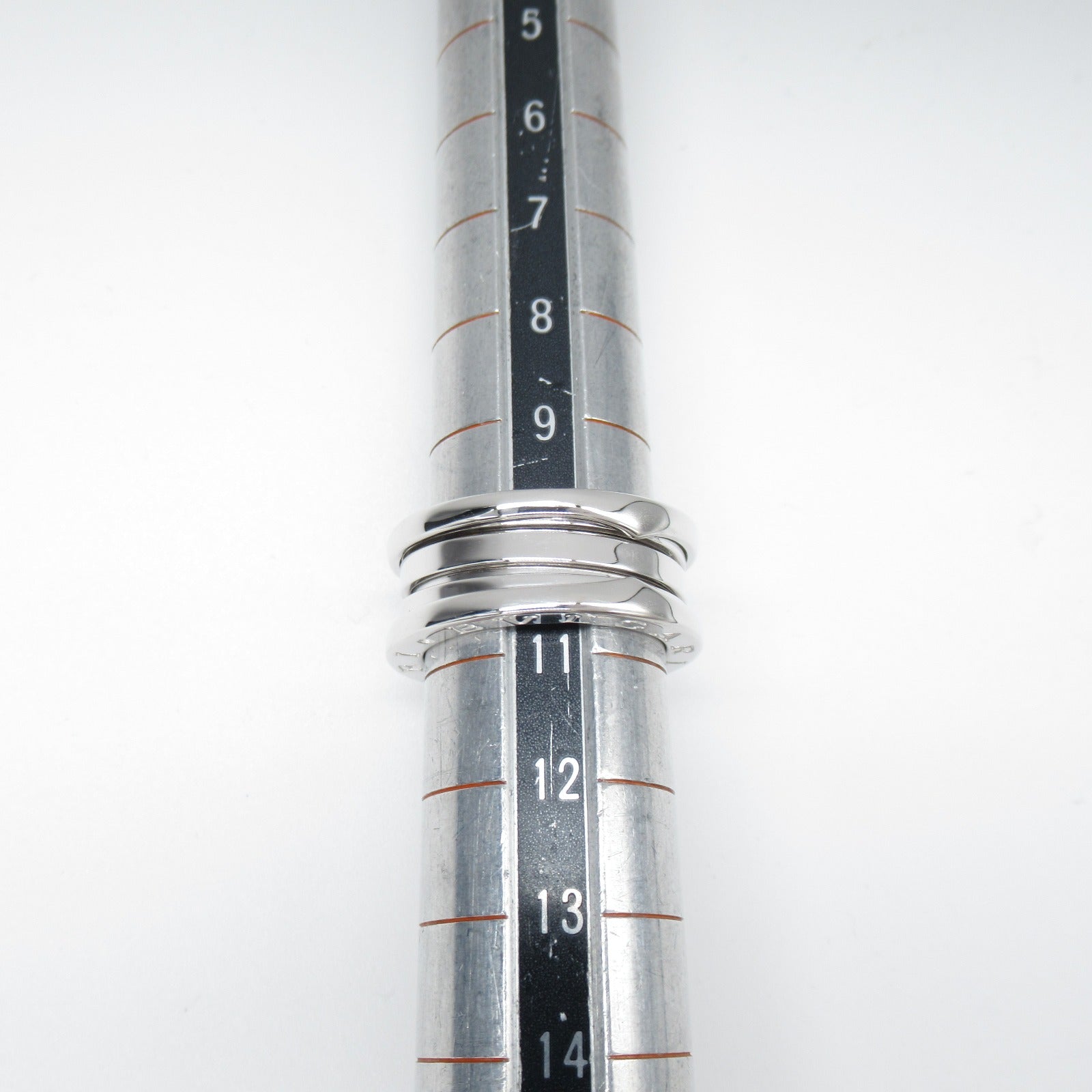 BVLGARI 18K白金B-zero 1 3 Band Ring戒指US#5.25/Bvlgari#51