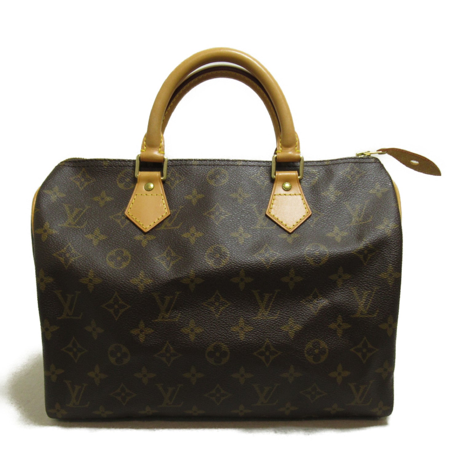 LOUIS VUITTON Monogram Speedy 30金扣手挽袋啡色