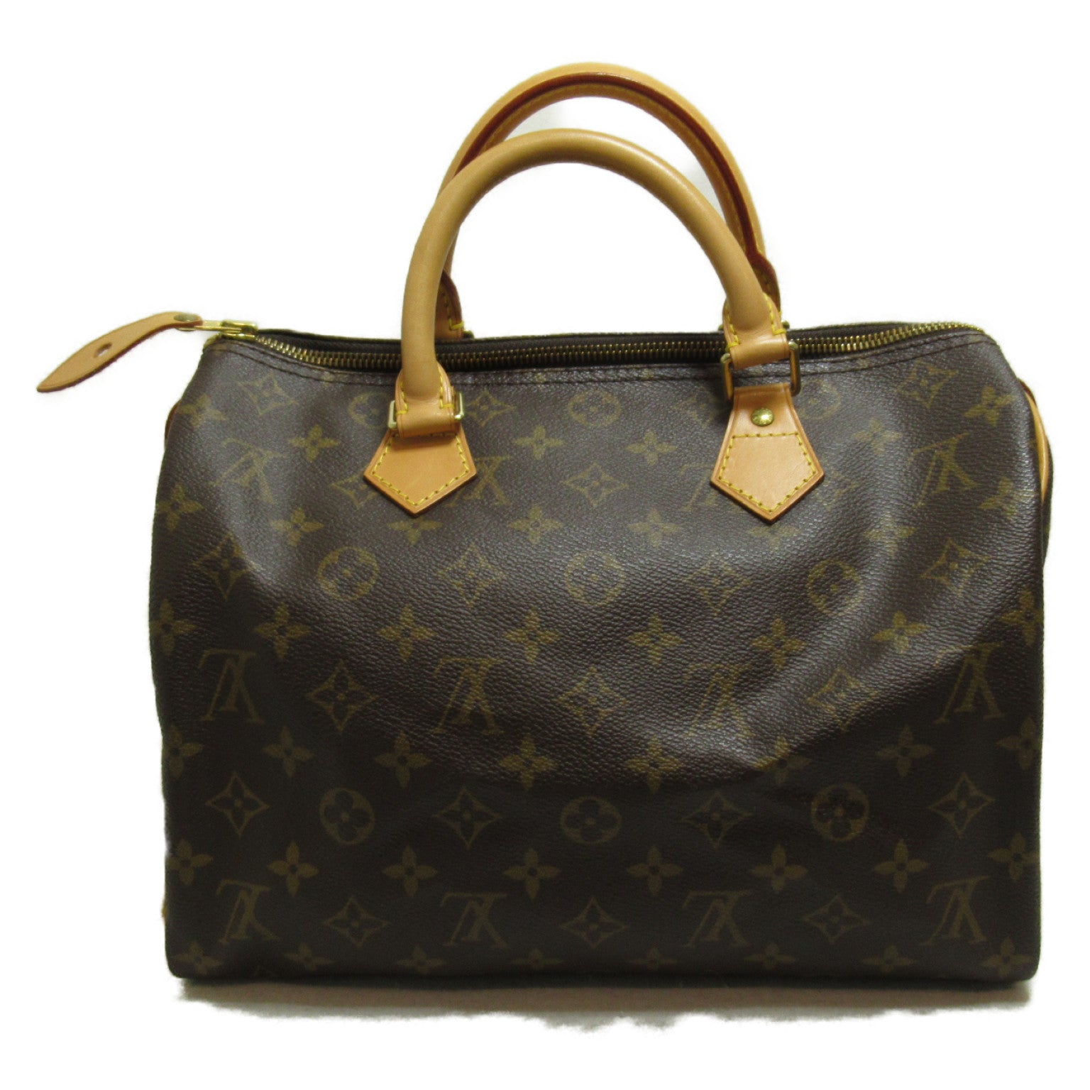 LOUIS VUITTON Monogram Speedy 30金扣手挽袋啡色