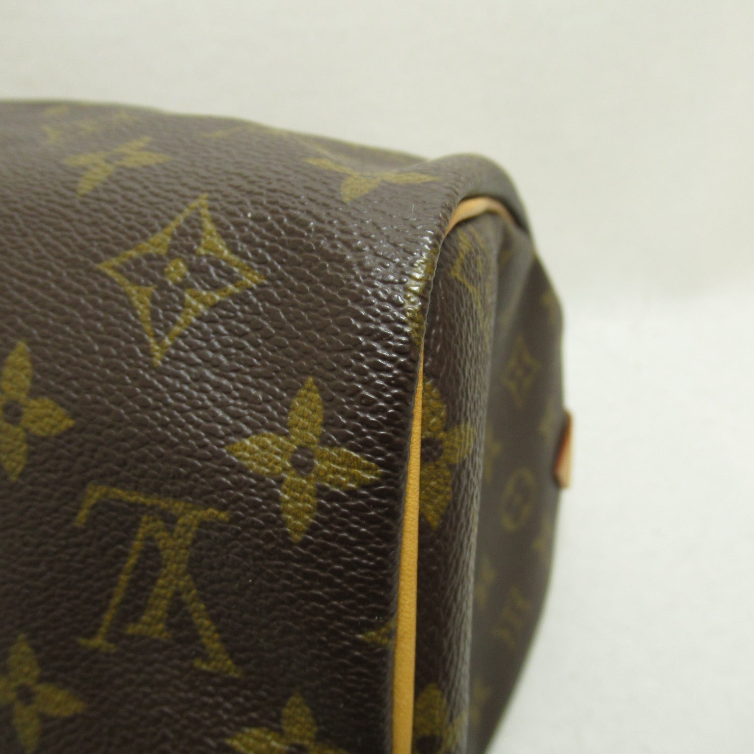 LOUIS VUITTON Monogram Speedy 30金扣手挽袋啡色