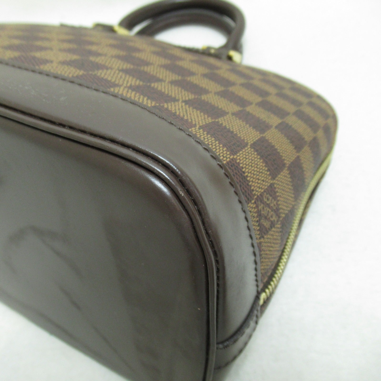 LOUIS VUITTON Damier Alma PM手挽袋啡色