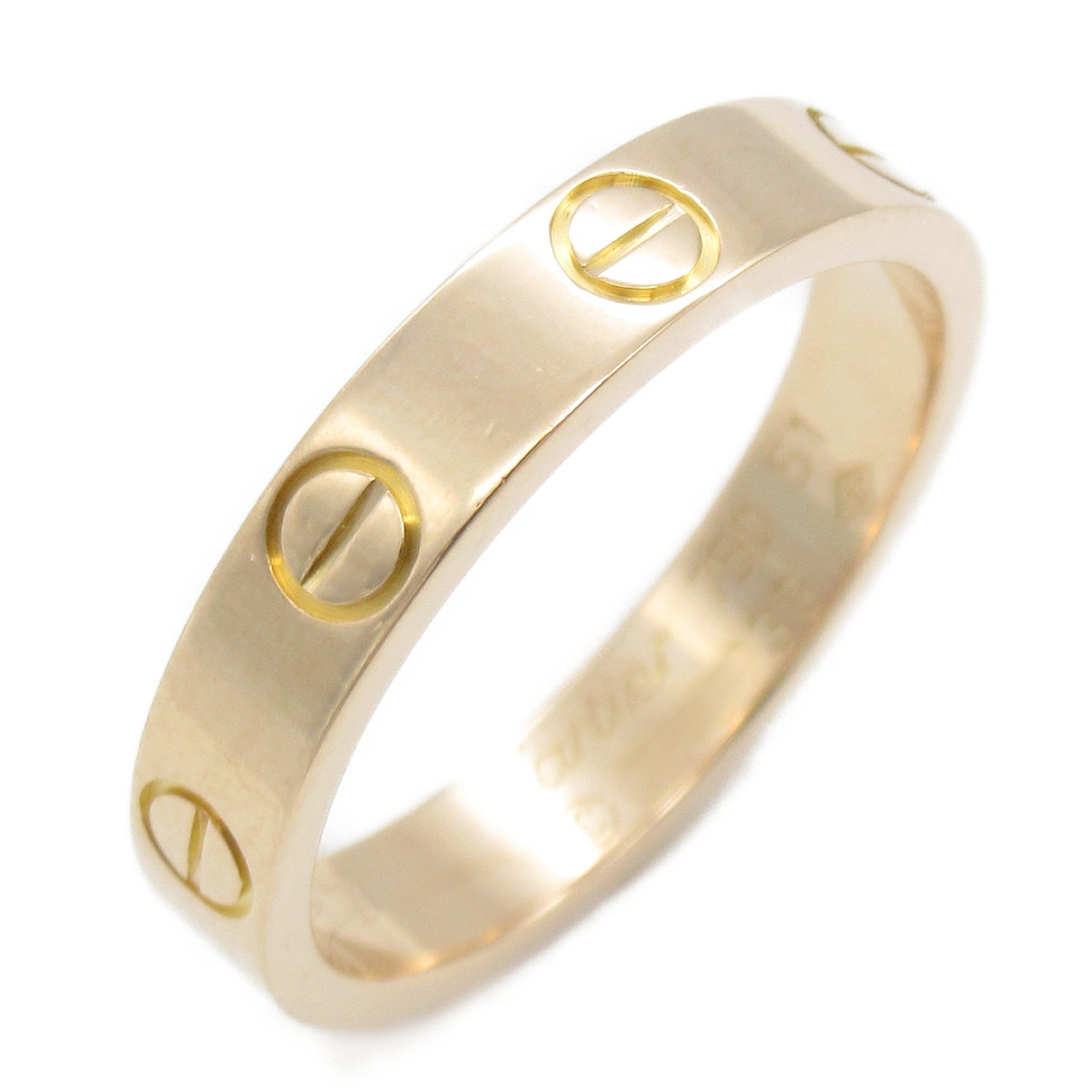 CARTIER 18K玫瑰金Mini Love Ring戒指US#5.75/Cartier#51