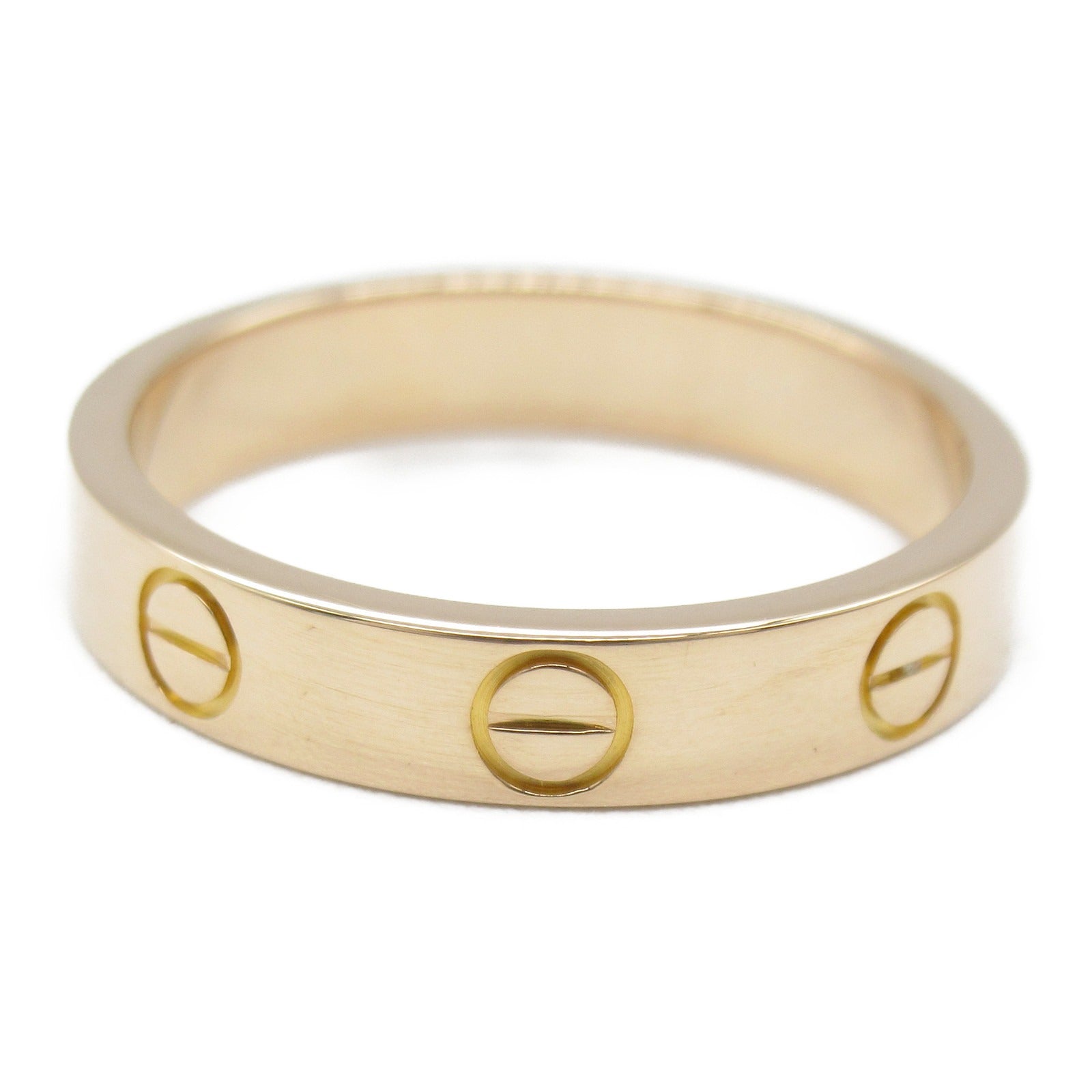 CARTIER 18K玫瑰金Mini Love Ring戒指US#5.75/Cartier#51