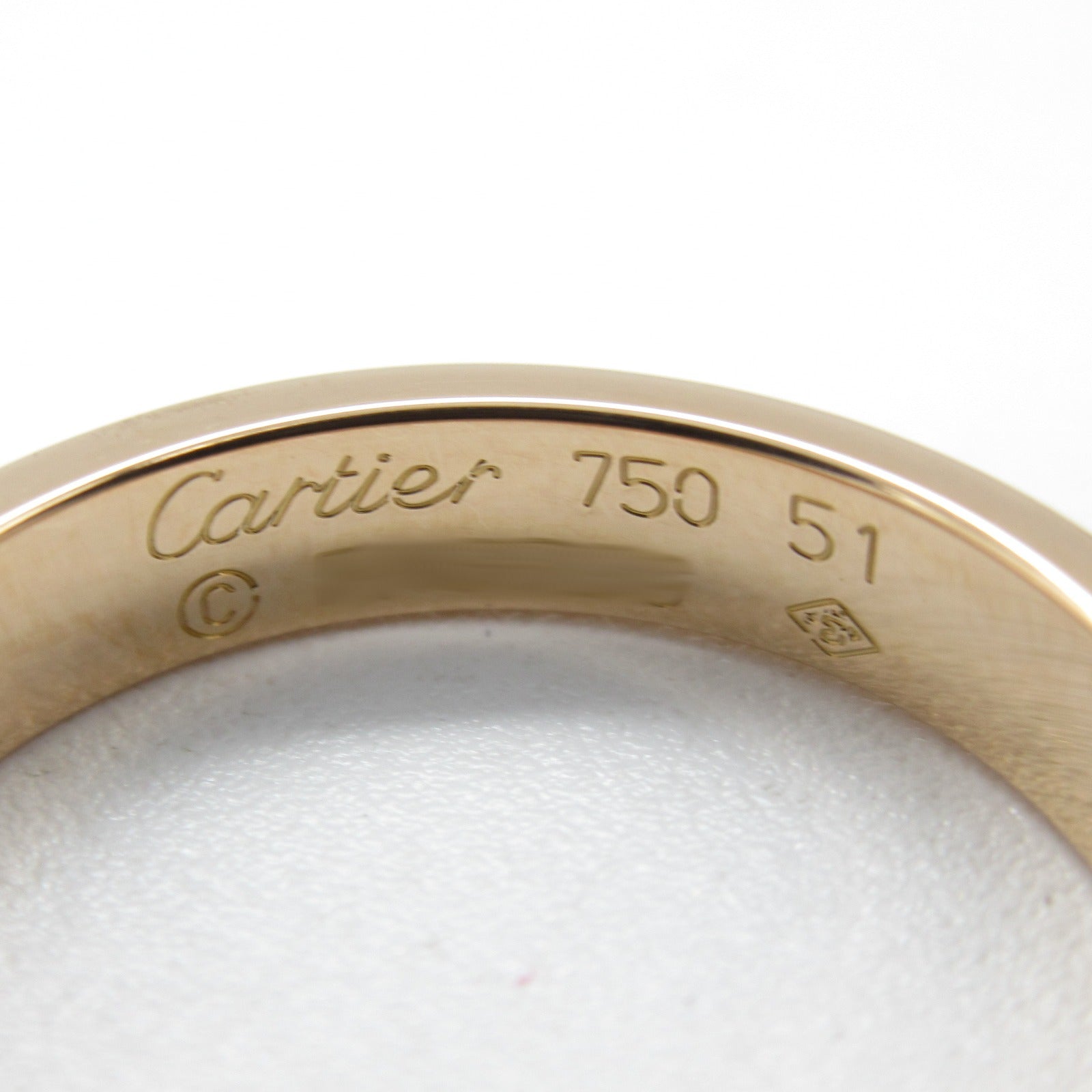 CARTIER 18K玫瑰金Mini Love Ring戒指US#5.75/Cartier#51