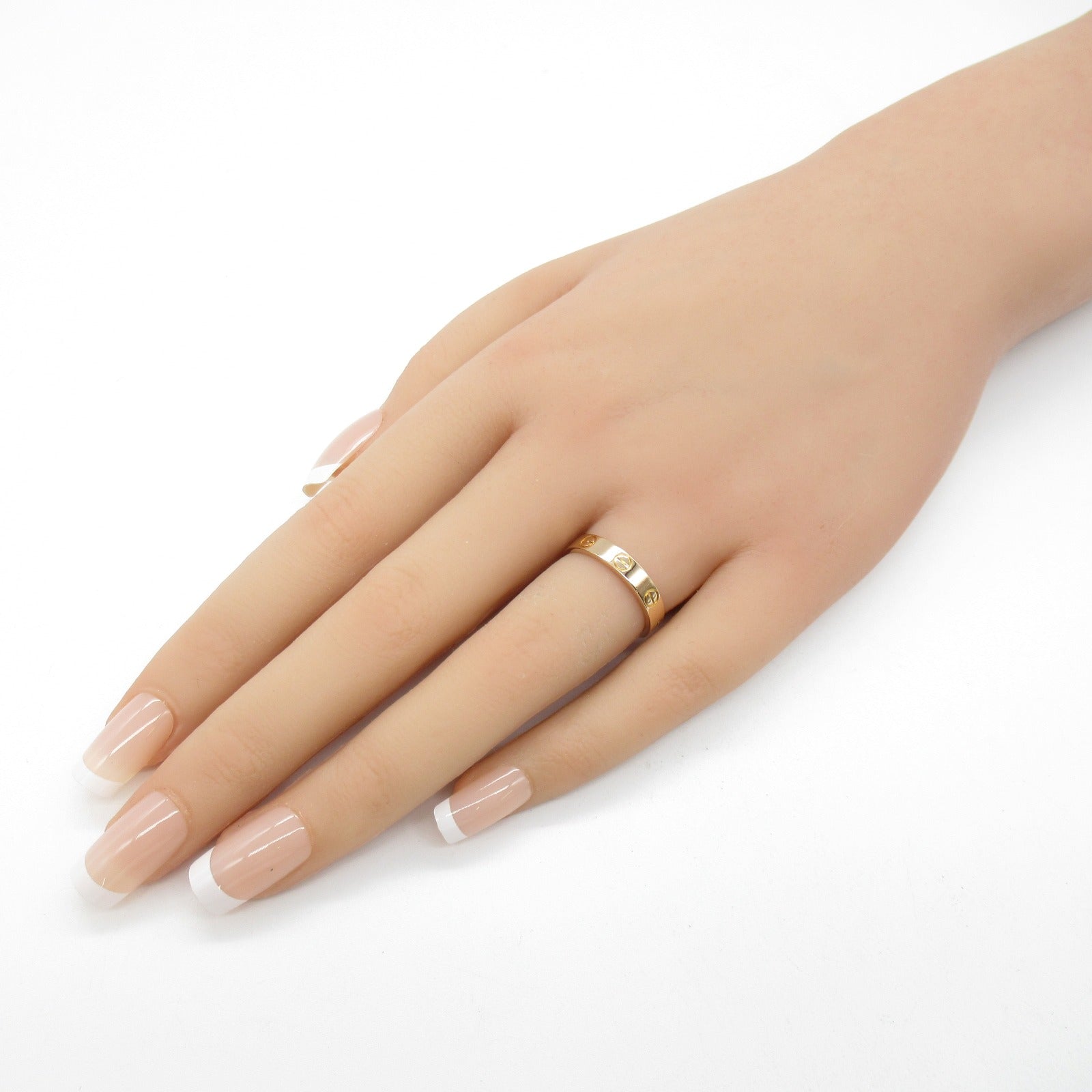 CARTIER 18K玫瑰金Mini Love Ring戒指US#5.75/Cartier#51