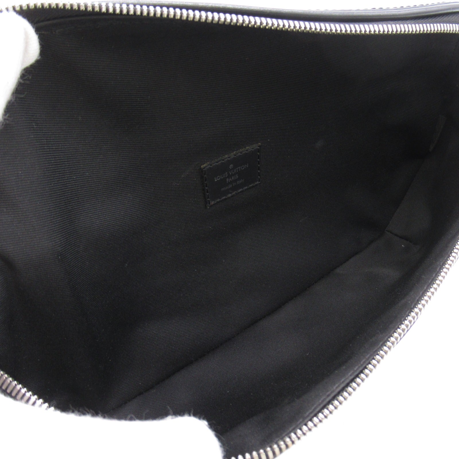 LOUIS VUITTON Epi Circle Bum Shoulder Bag銀扣腰包黑色
