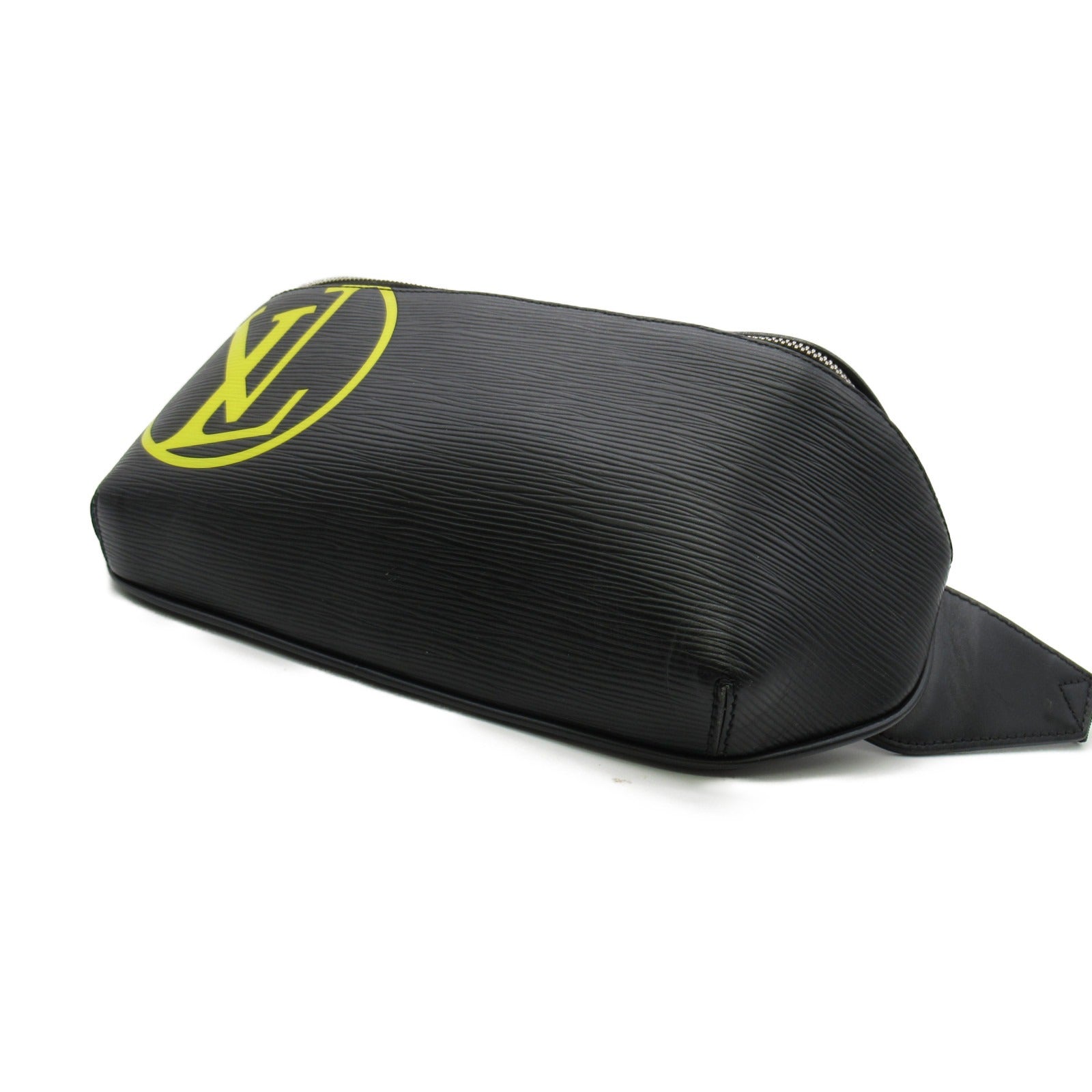 LOUIS VUITTON Epi Circle Bum Shoulder Bag銀扣腰包黑色