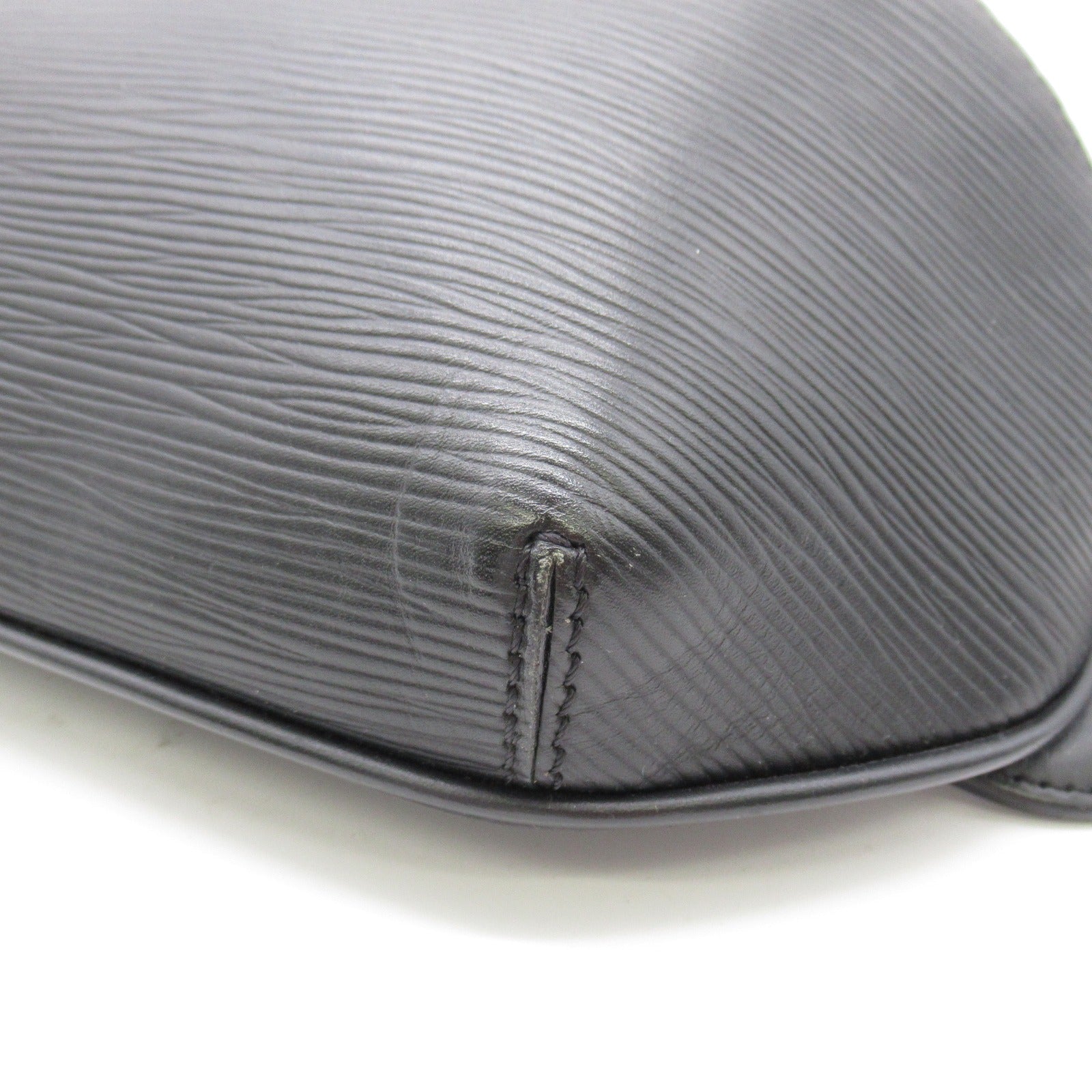 LOUIS VUITTON Epi Circle Bum Shoulder Bag銀扣腰包黑色