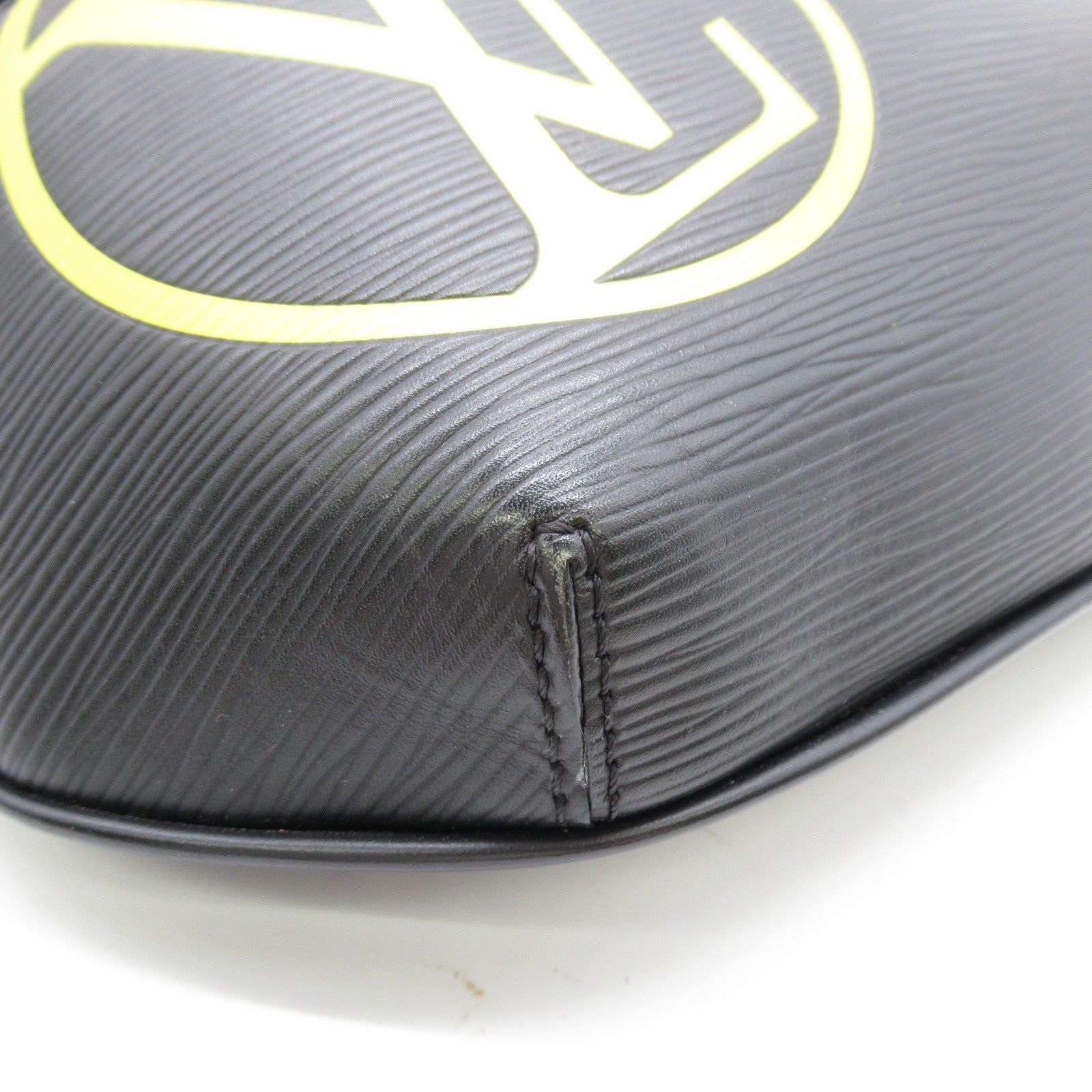 LOUIS VUITTON Epi Circle Bum Shoulder Bag銀扣腰包黑色