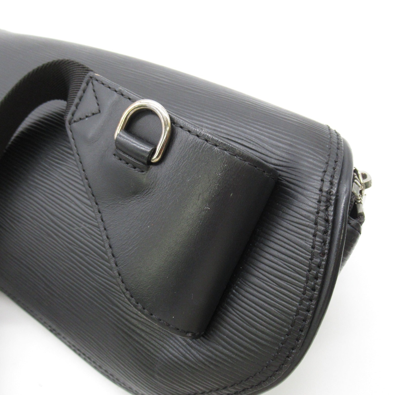 LOUIS VUITTON Epi Circle Bum Shoulder Bag銀扣腰包黑色
